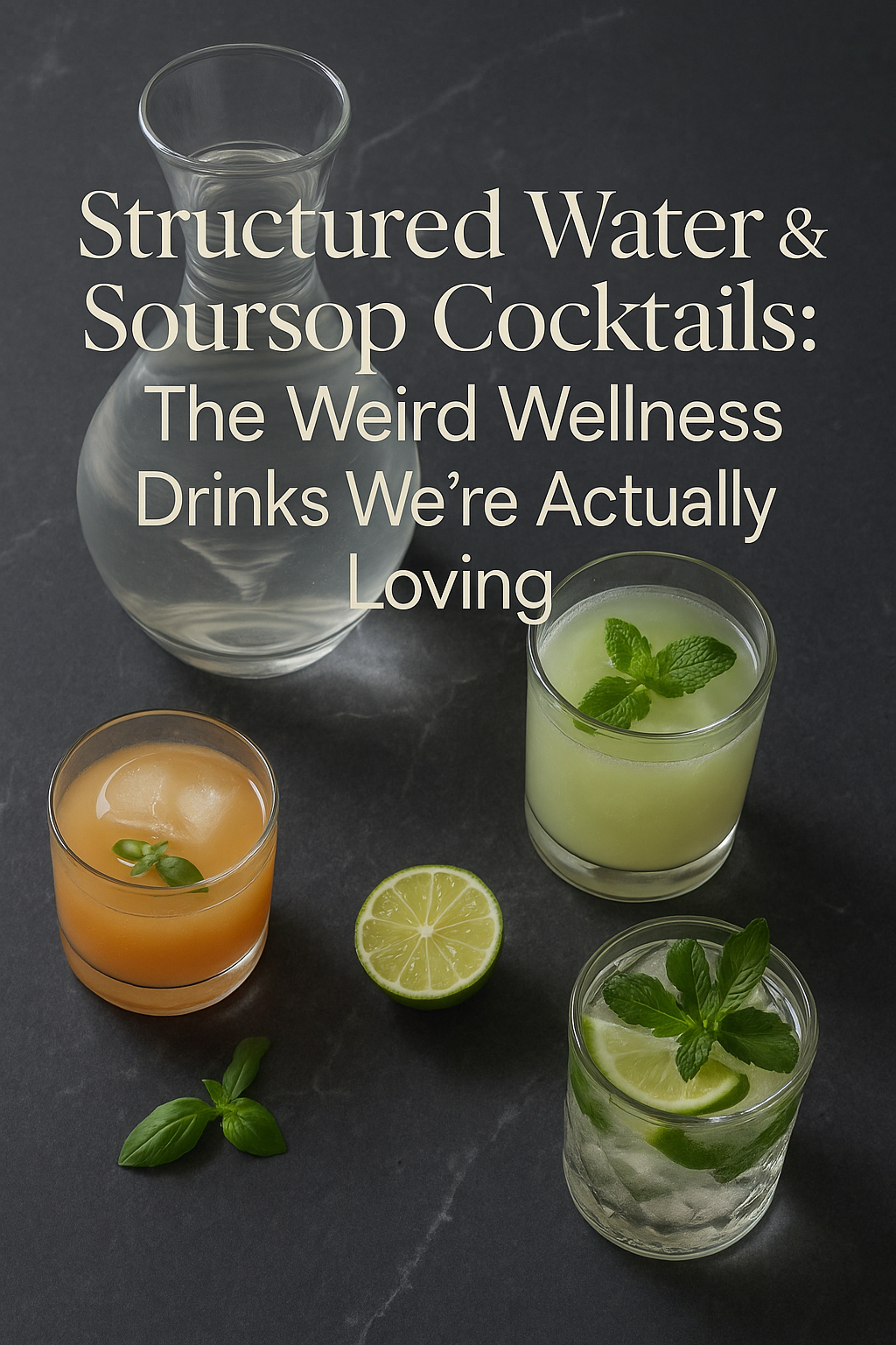 🥂 Structured Water & Soursop Cocktails: The Weird Wellness Drinks We’re Actually Loving