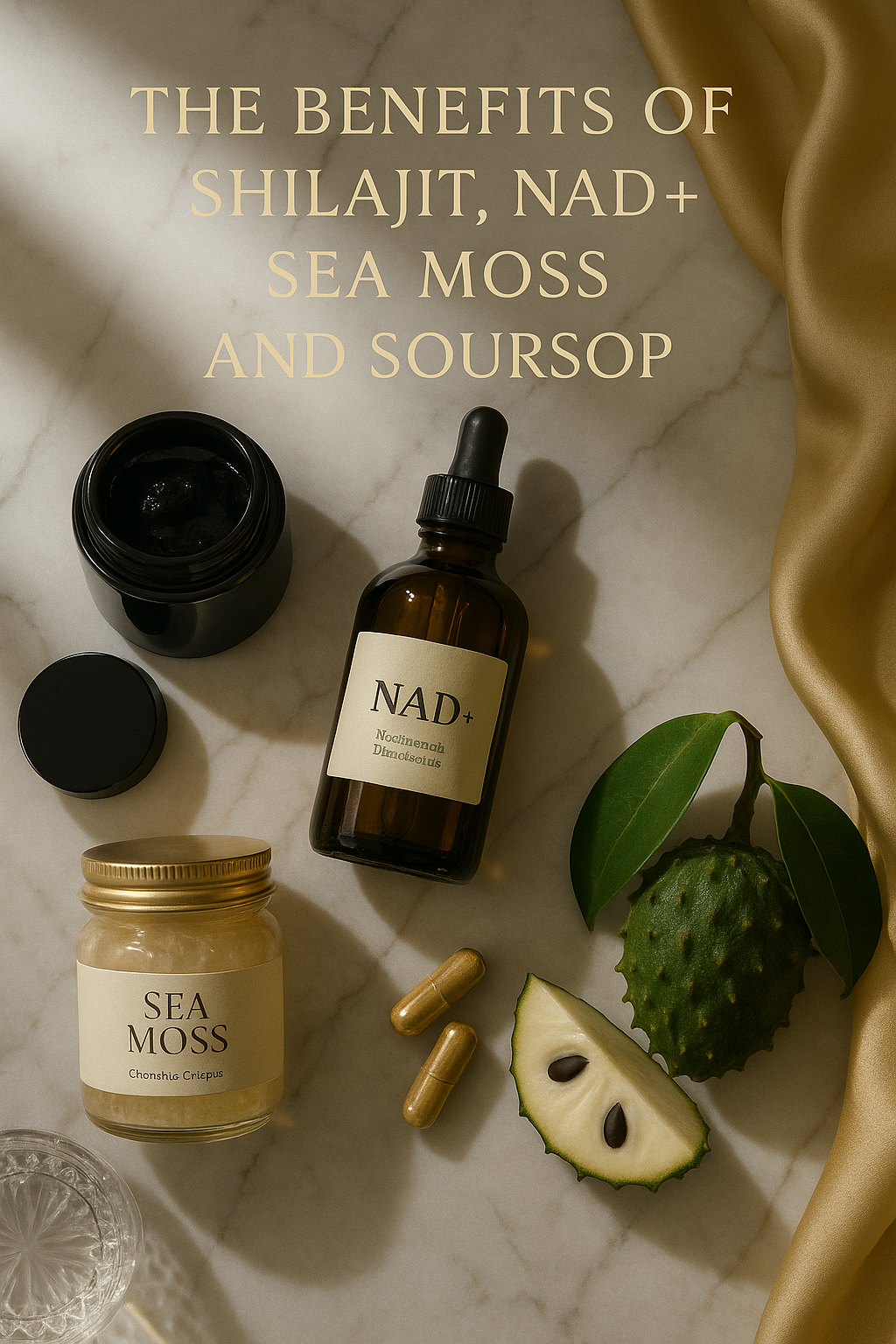 Glow from Within: The Power of Shilajit, NAD+, Sea Moss & Soursop