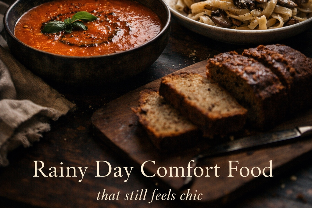 Rainy Day Comfort Food That Still Feels Chic