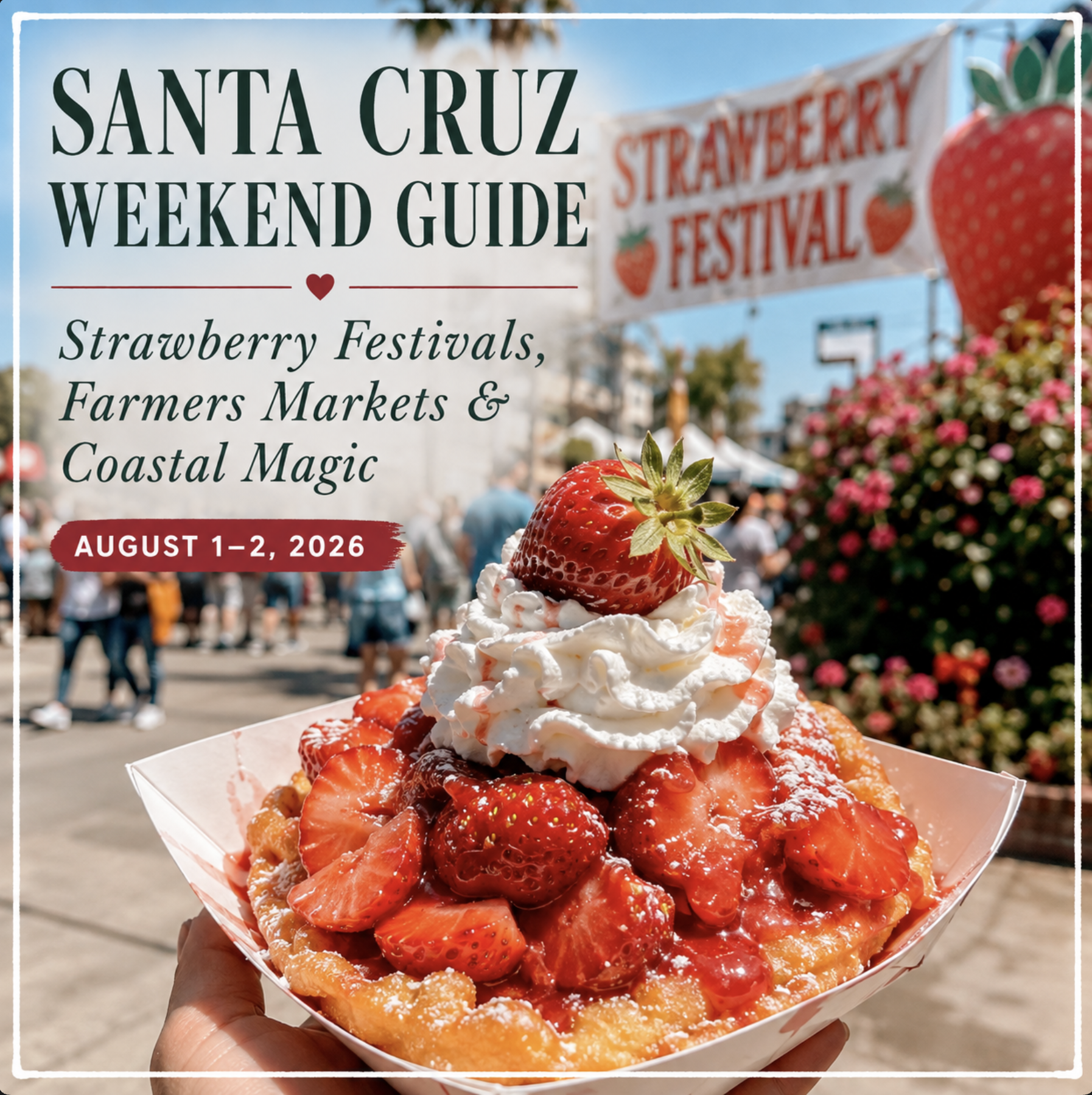 Your Perfect Santa Cruz Weekend: Strawberry Festivals, Farmers Markets &amp; Coastal Magic (August 1–2)