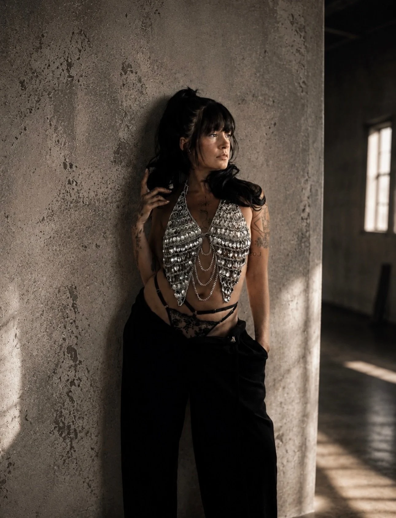 🪩Feeling like a disco ball. 

Started modeling at 14.

At 47, I feel more like myself than I ever did at 14. 

Age didn&rsquo;t take anything from me.
It gave me permission.