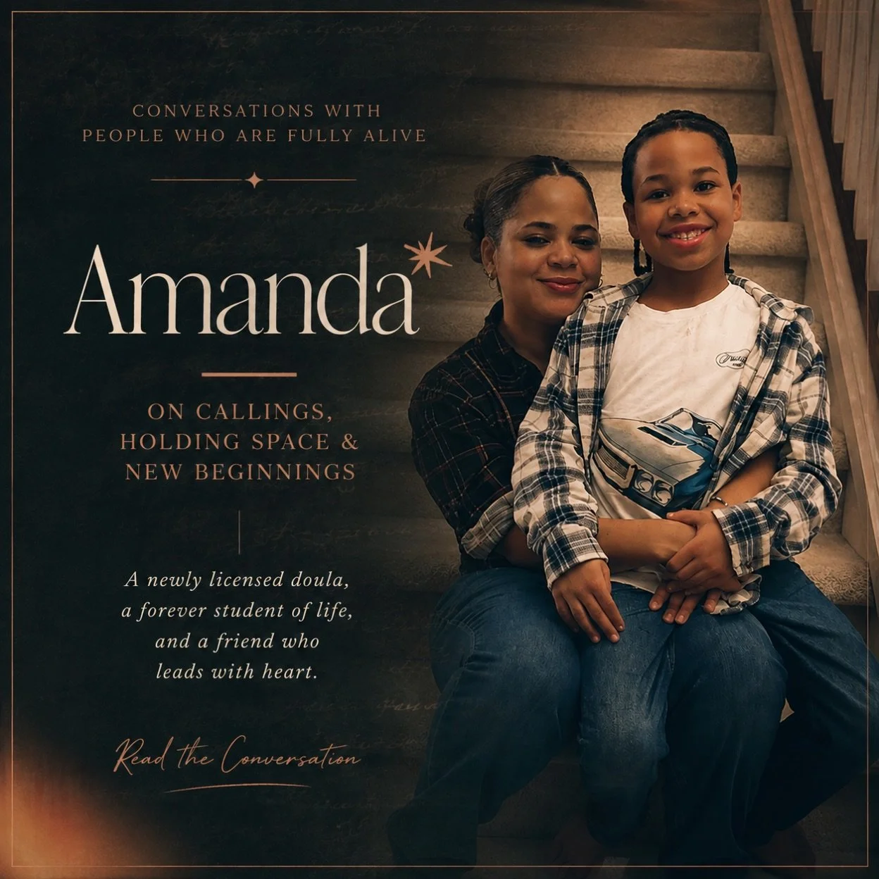 Some people make you feel like you can finally exhale.
Amanda is one of those people.

We met years ago while working together in tech, but it wasn&rsquo;t our jobs that made us friends. It was the conversations in between. We bonded over our shared 