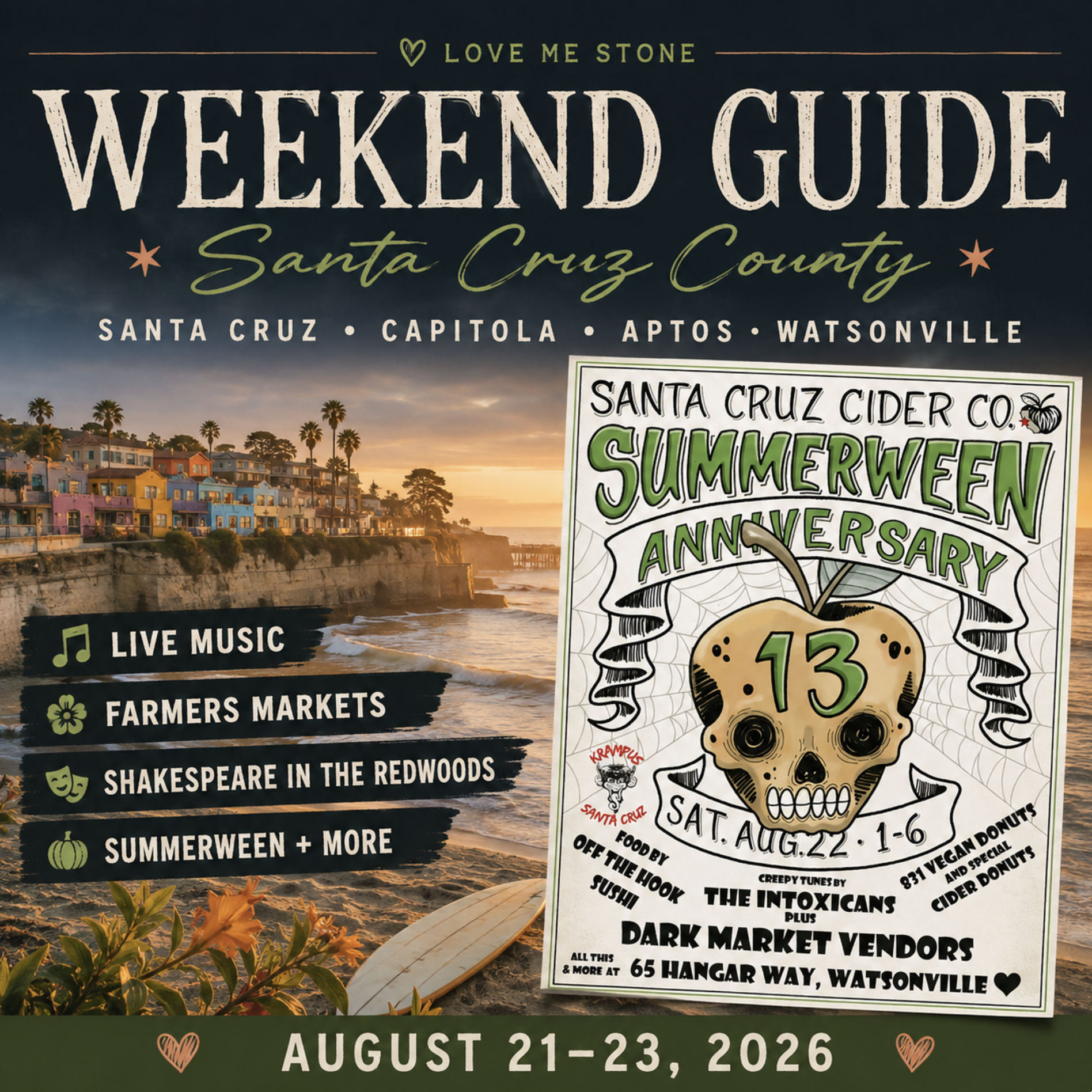 Santa Cruz Weekend Guide: Things to Do August 21–23, 2026