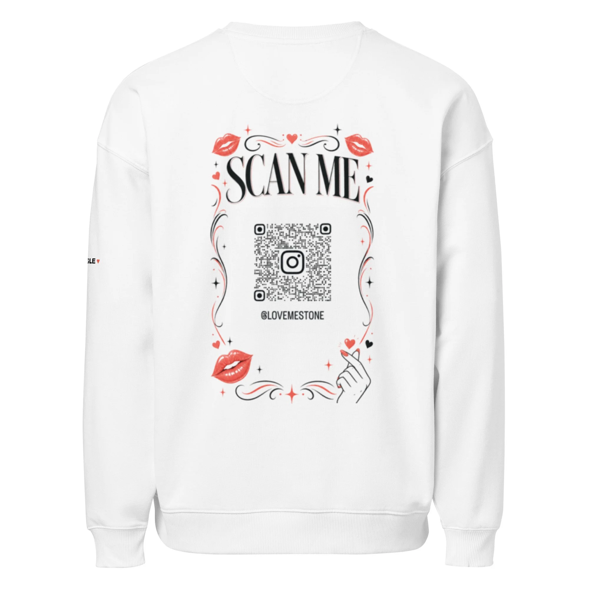 Don’t Be Shy “Scan Me” Organic Oversized Sweatshirt