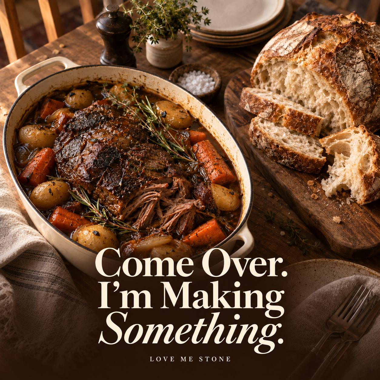 Come Over. I’m Making Something.