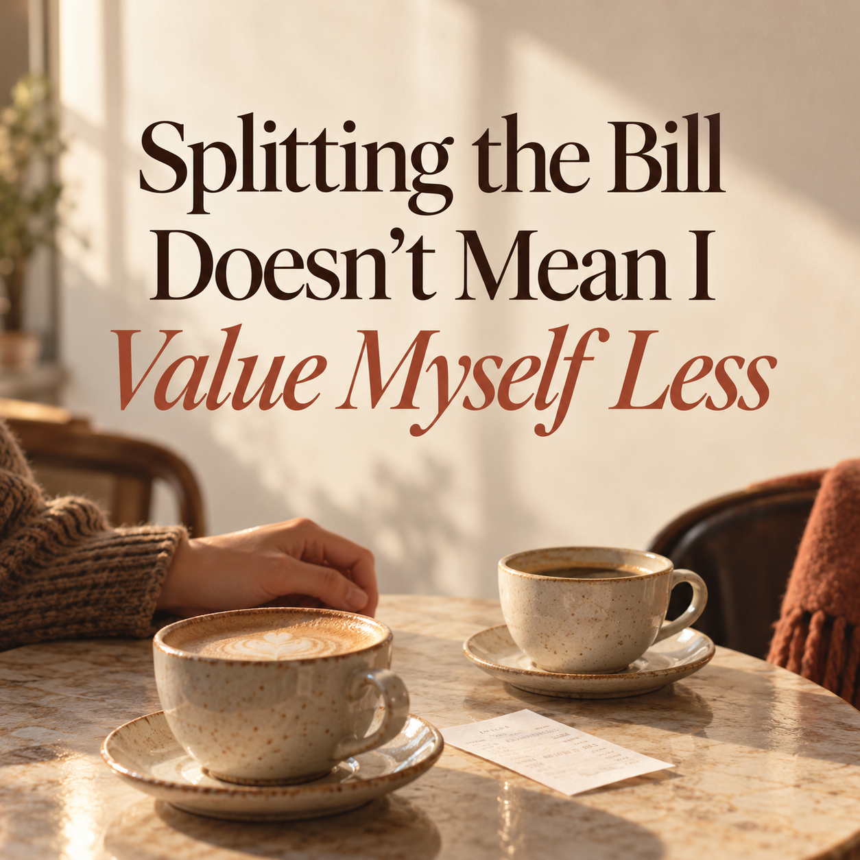 Splitting the Bill Doesn’t Mean I Value Myself Less