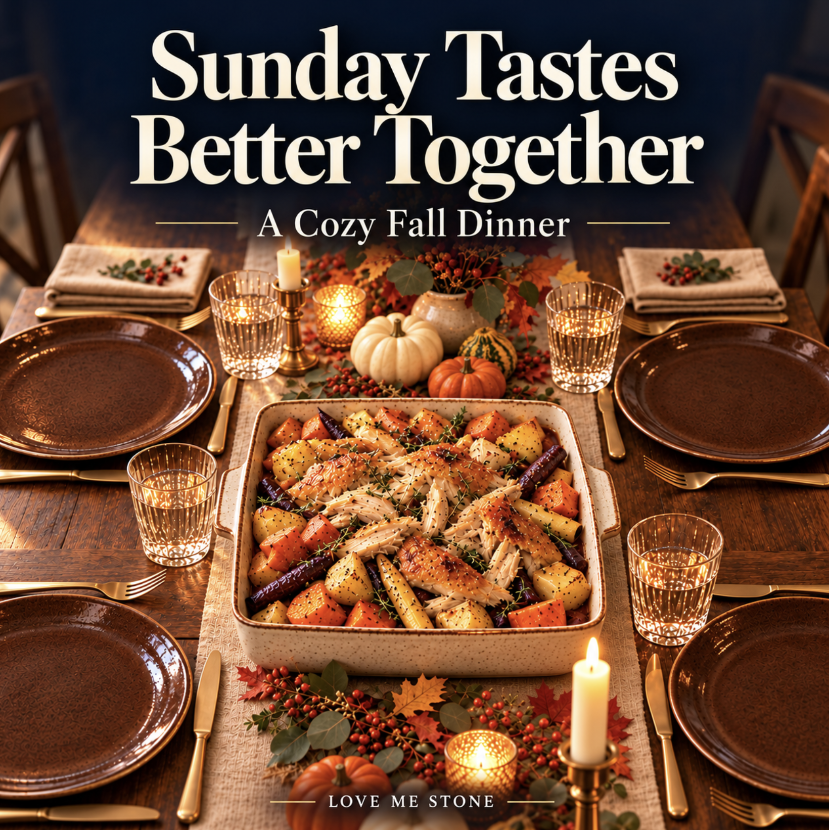 Sunday Tastes Better Together: A Cozy Fall Dinner