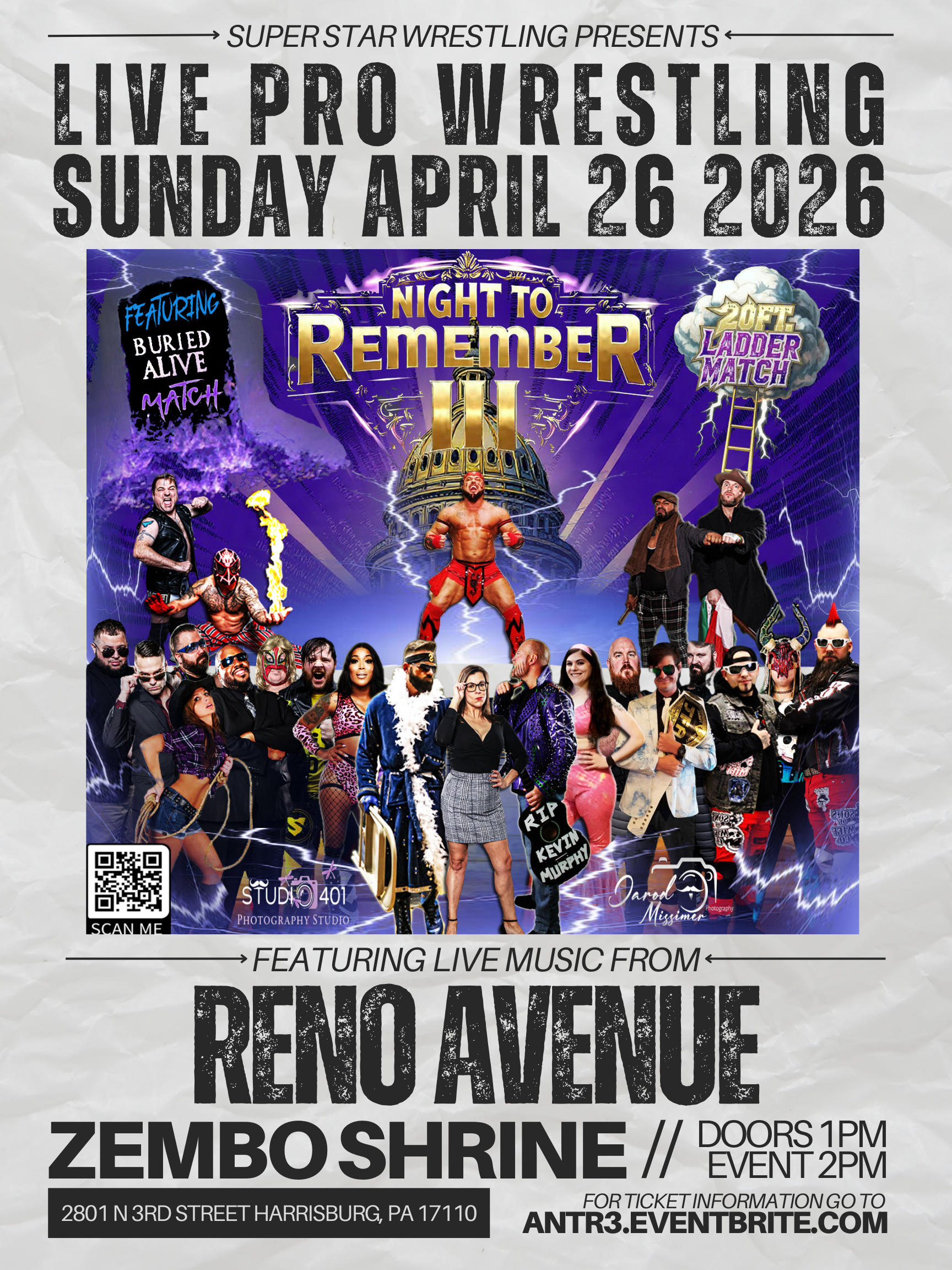 RENO AVENUE at a Super Star Wrestling Event