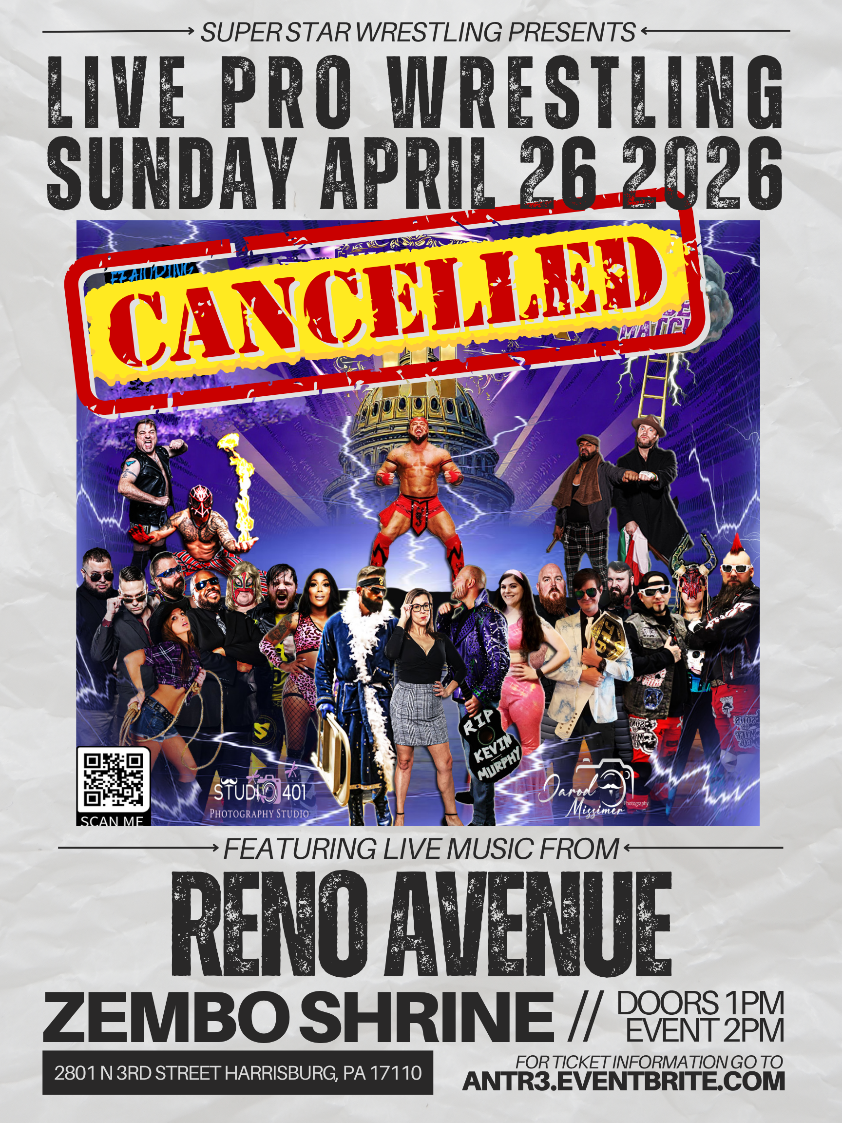RENO AVENUE at a Super Star Wrestling Event