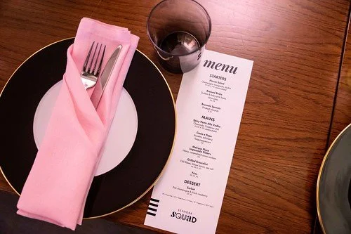 Sephora Squad Welcome Event Dinner Menu