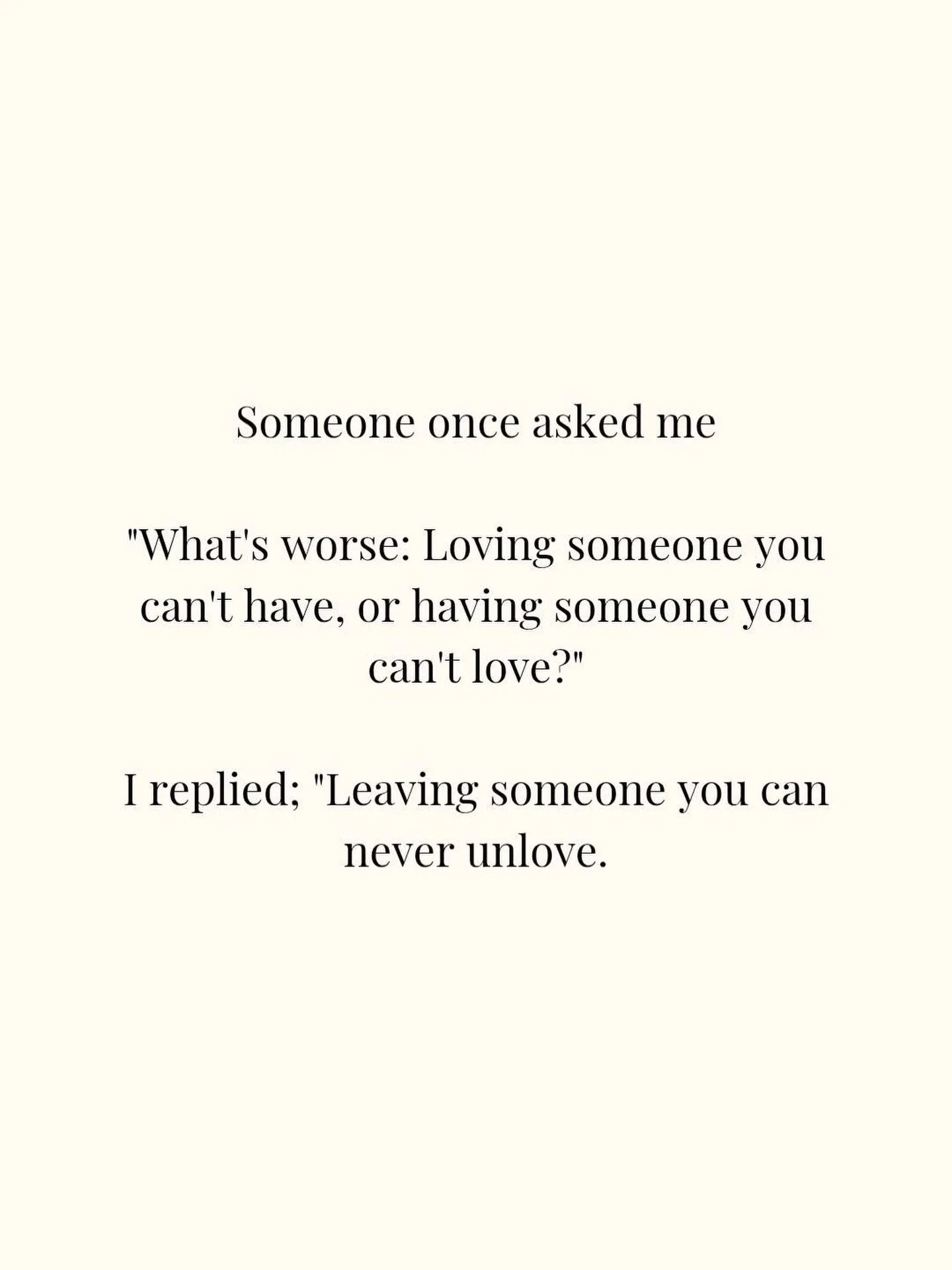 I think one of the cruelest parts of love is&hellip;.
sometimes you meet someone your soul recognizes instantly&hellip;and life still asks you to lose them.

Not because the love wasn&rsquo;t real.  Not because it didn&rsquo;t matter.  But because hu