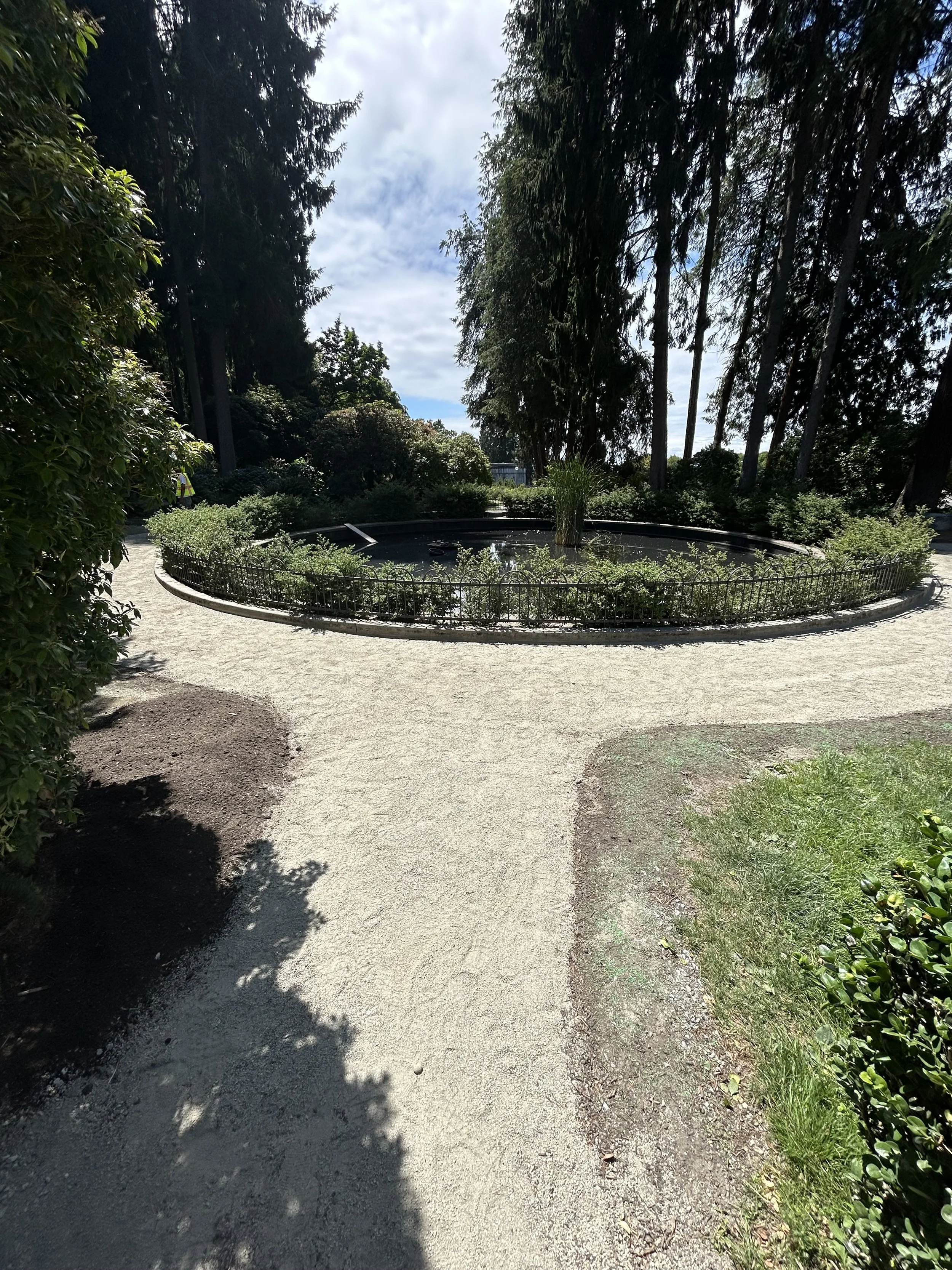 Newly graveled path
