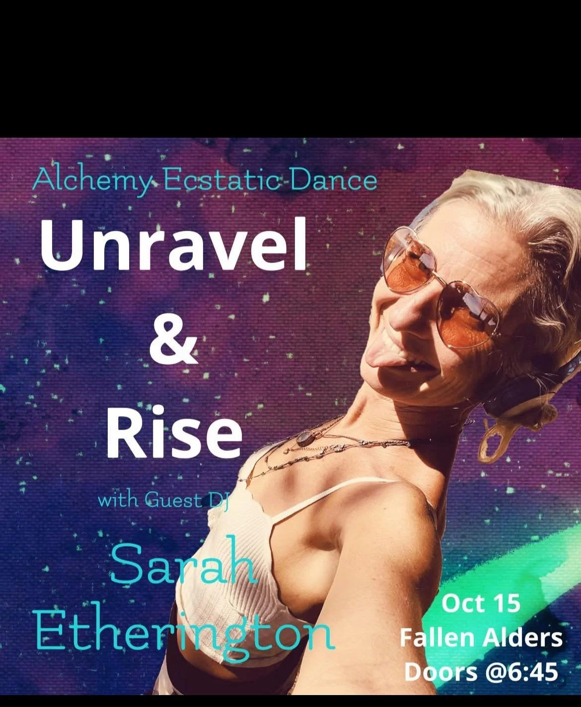 True story&mdash;-I was once dancing so wildly to Sarah&rsquo;s set at an outdoor event, that I smashed my toe off a rock and broke it.  Take away: You can&rsquo;t help but be swept up in Sarah Etherington🔥🔥🔥 energy!!! 

Alchemy tonight people!!!!
