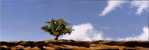 Tree, Cliff and Clouds (SOLD)