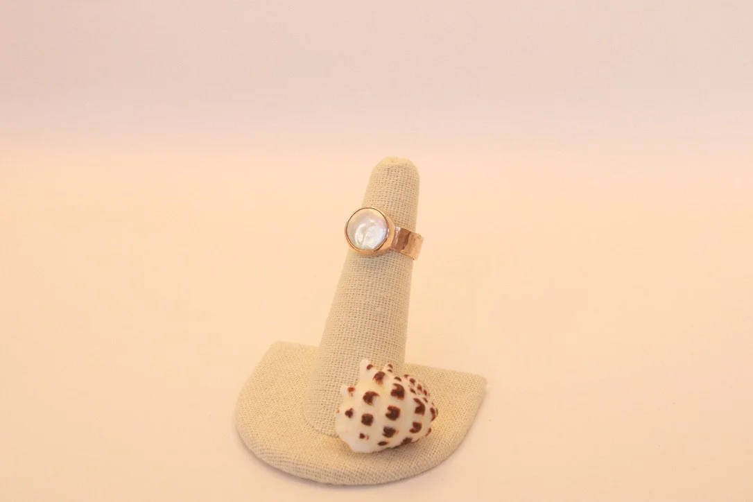 Size 4.75 14k GF Round Freshwater Pearl Ring