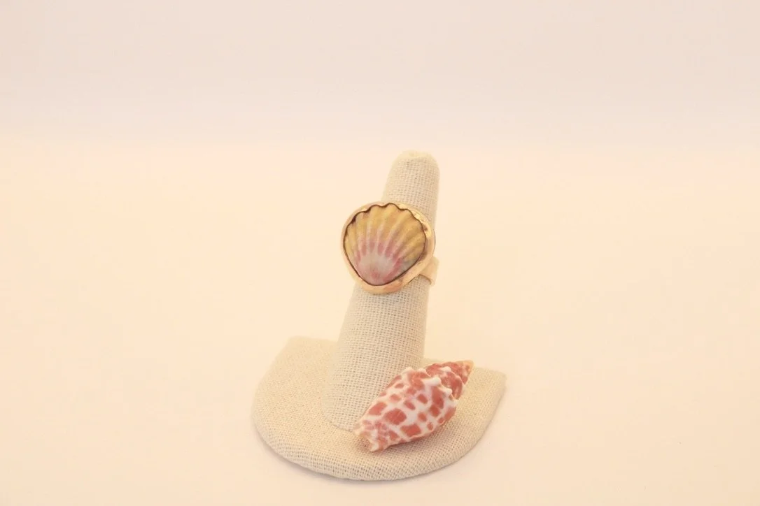 Size 6.25 14k GF Sunrise Shell Ring