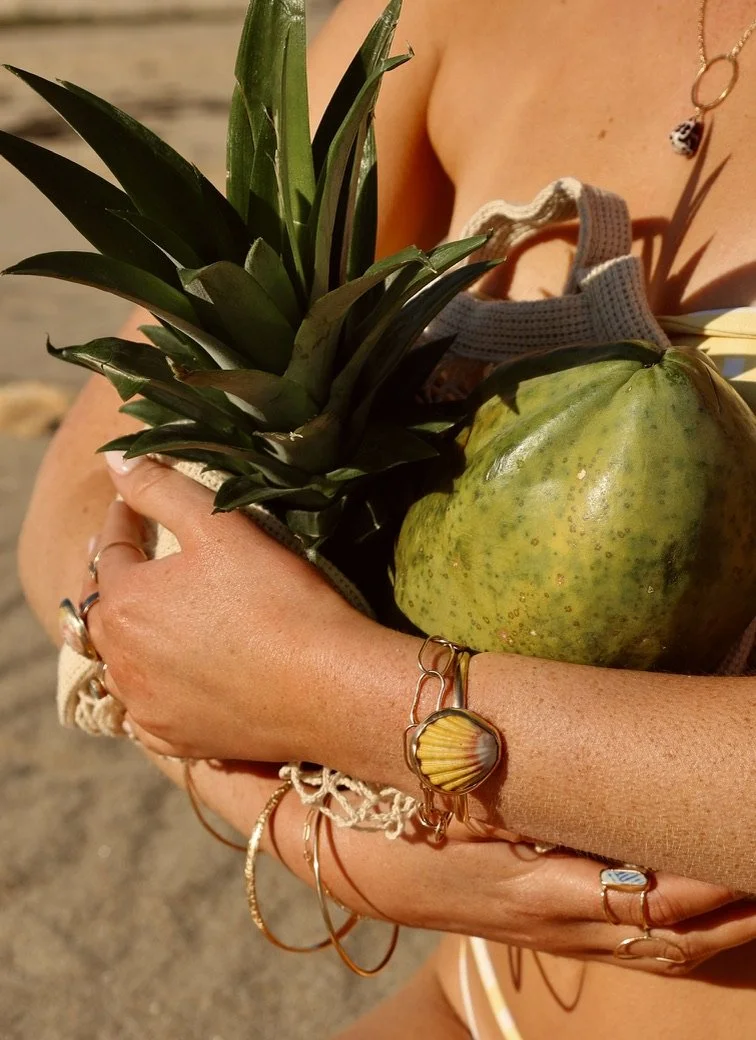 14k Gold Filled Sunrise Shell Cuff