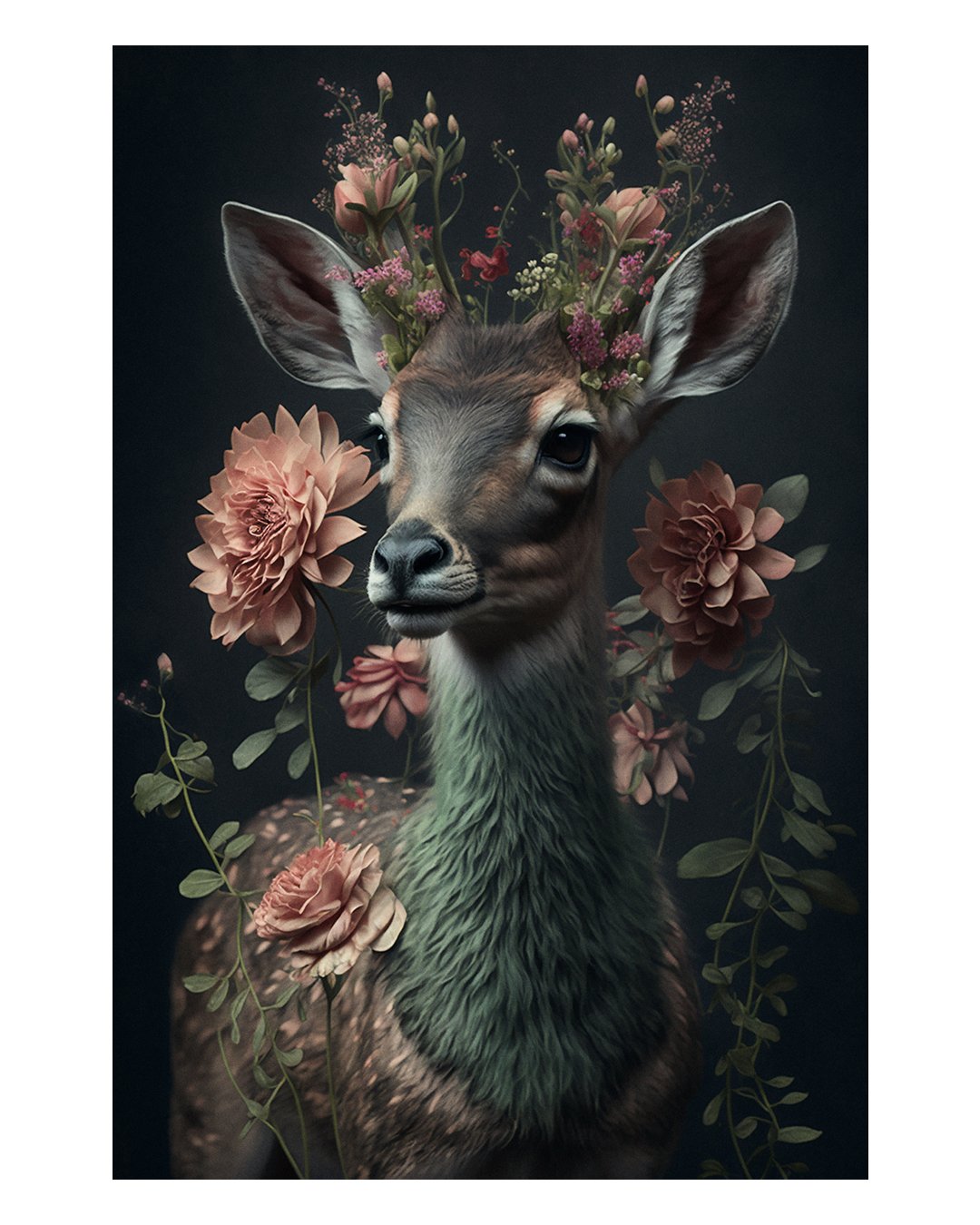 BOTANICAL ANIMAL DEER