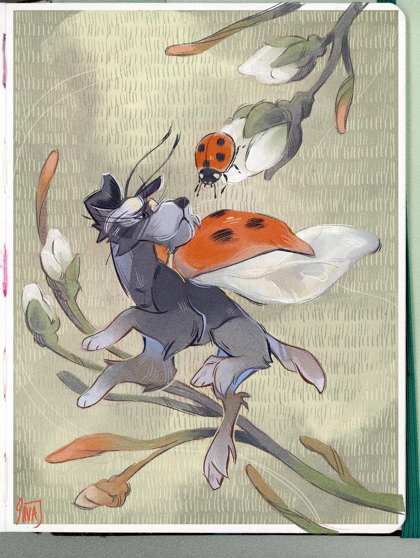 Ladybug or Ladydog 🐞 

Trying to get back into consistently creating something. Did this little fairy pup in two days last week! I have plans to do a combo of a couple more breeds and bugs

#schnauzer #fairyart #fairydog #digitalillustration #furrya