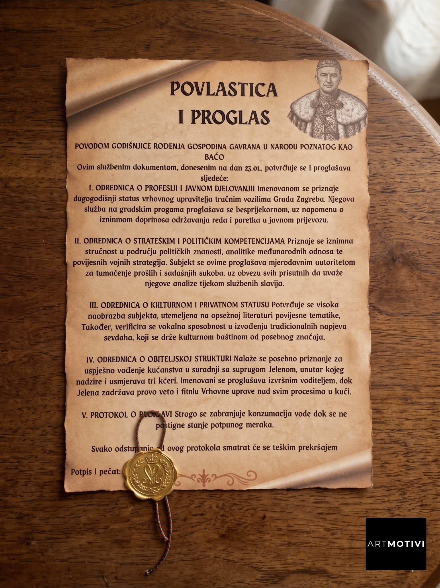 Čestitka personalizirana A4