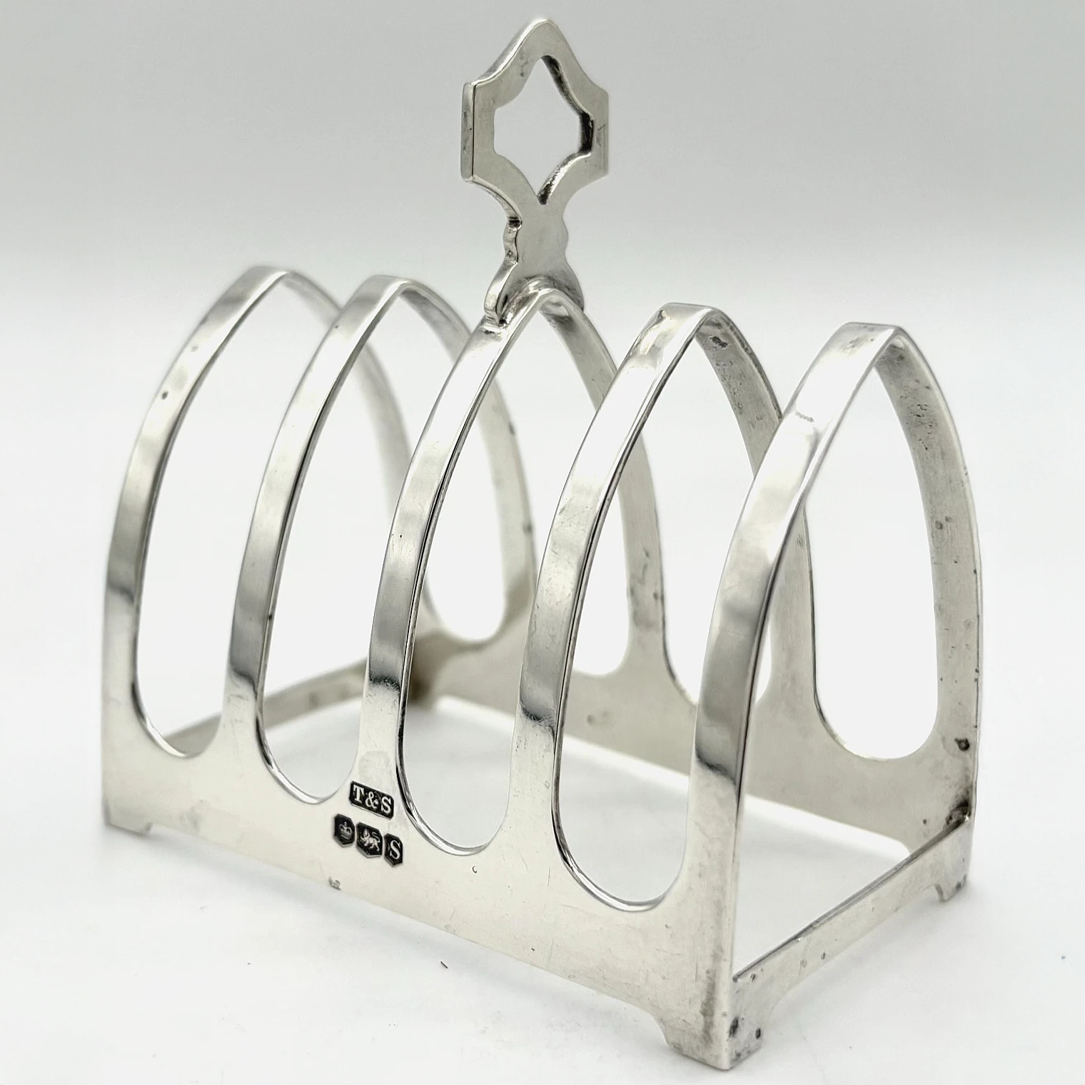 Antique Silver Toast Rack by Tandy & Sons – 1935 – 52.46g