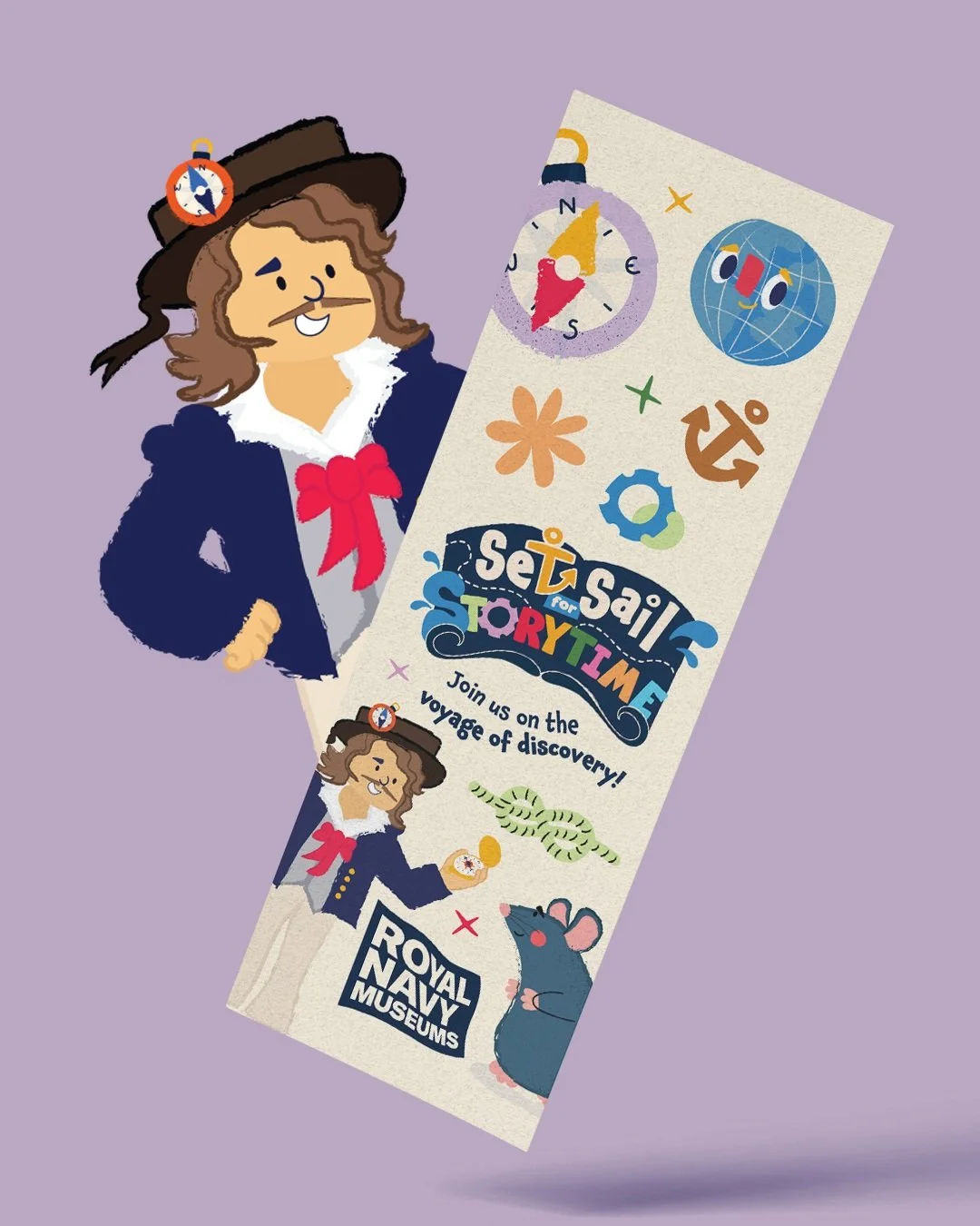 Set Sail for Storytime has launched at Hartlepool Museum - and a new Captain Compass actor called for a brand new illustration!

Delighted to have created this version of Captain Compass especially for Hartlepool's Set Sail for Storytime visitors. ⚓
