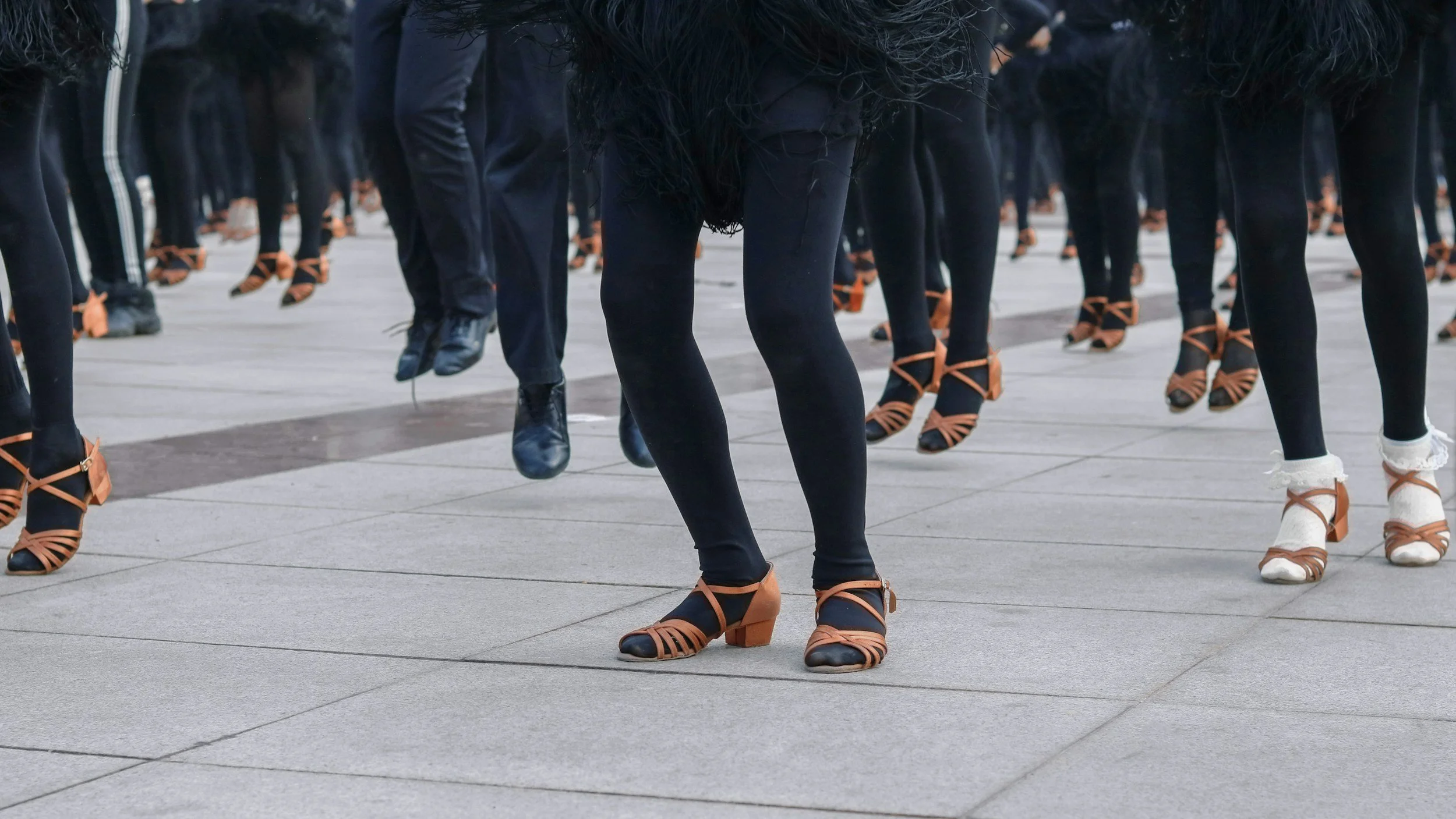 Broadway style jazz dancers 