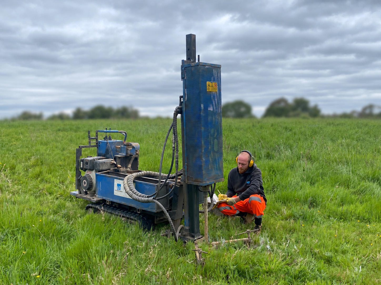 Geotechnical ground investigation for drainage design, and foundation design