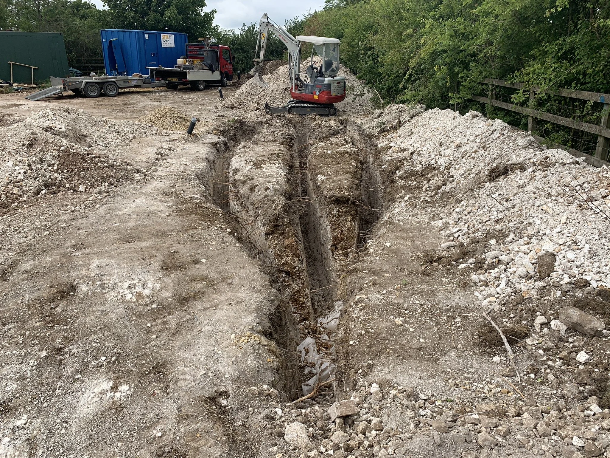 Ground investigation and drainage design co-ordination on a new build house