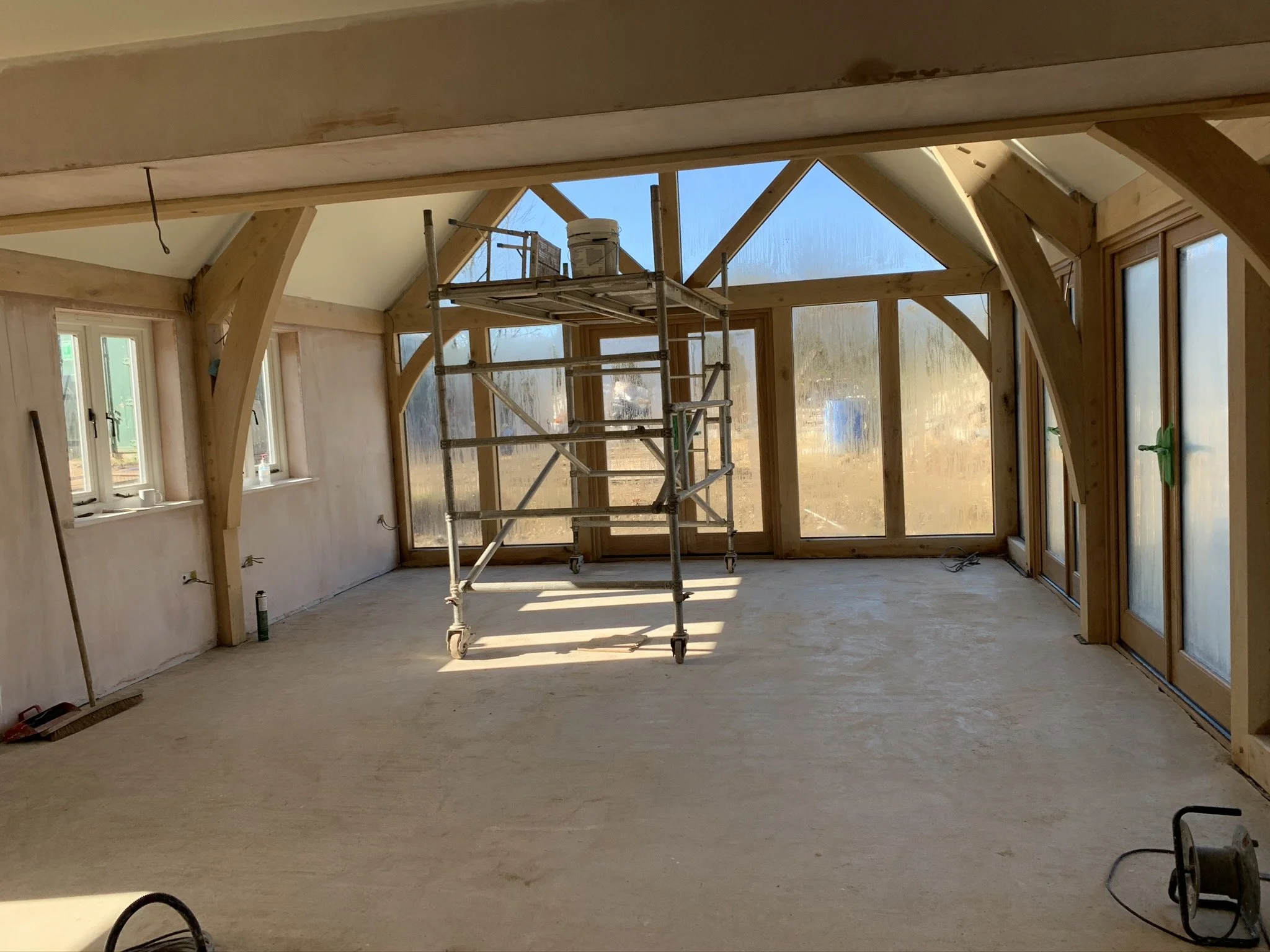 Oak Frame to Self Build House professionally project managed