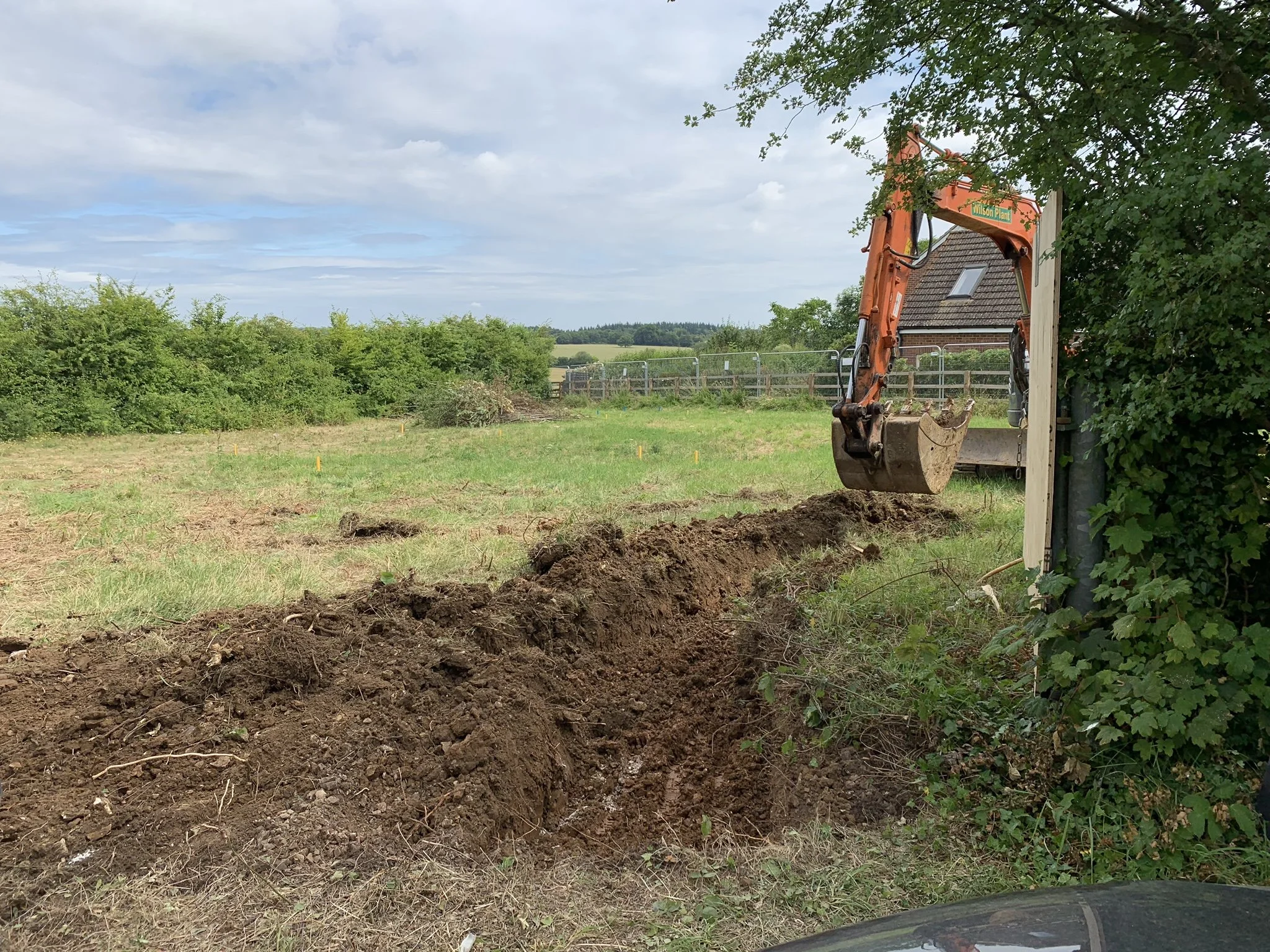Setting out the ground works for a self build