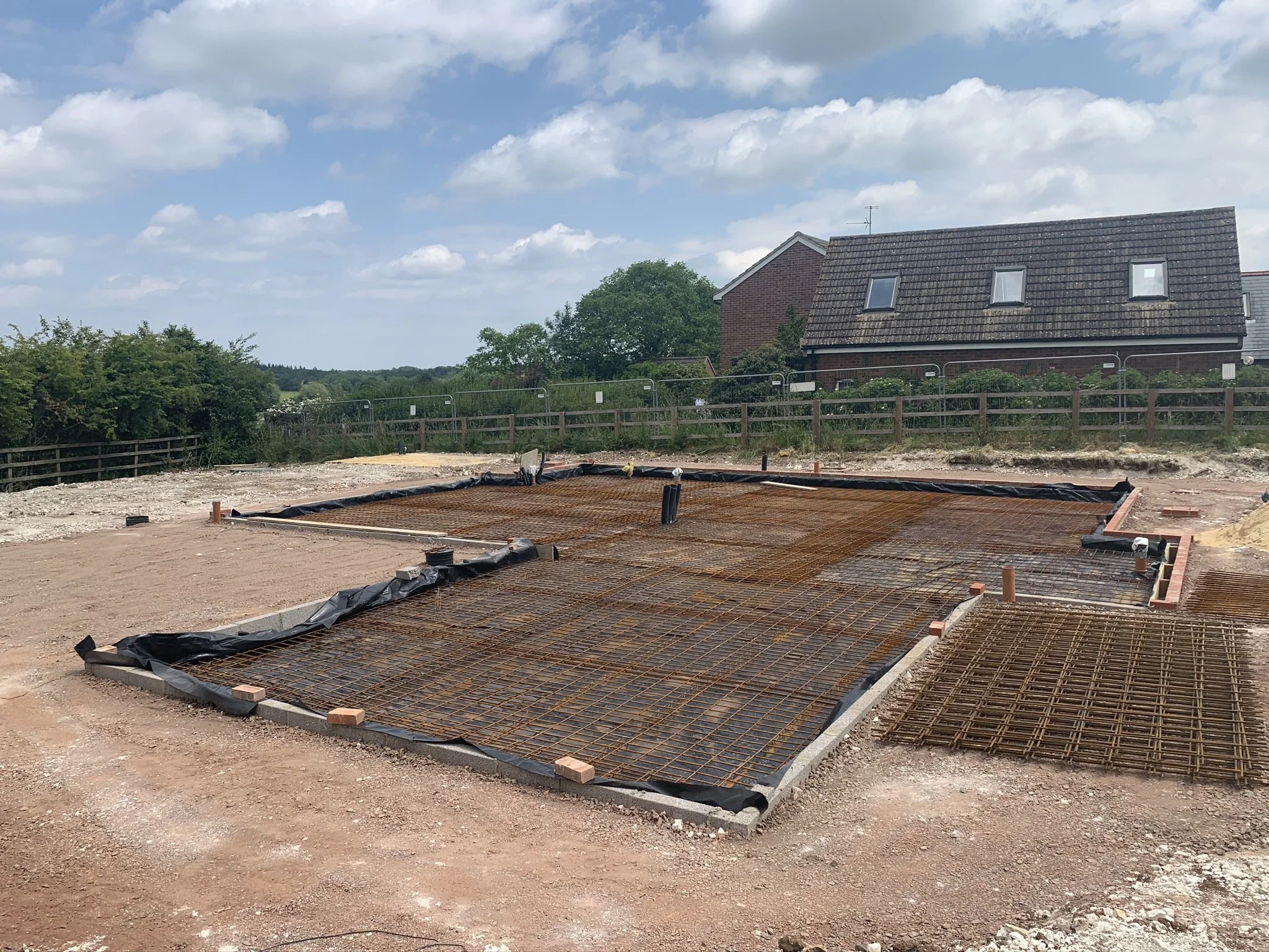 Setting out the ground works for a self build