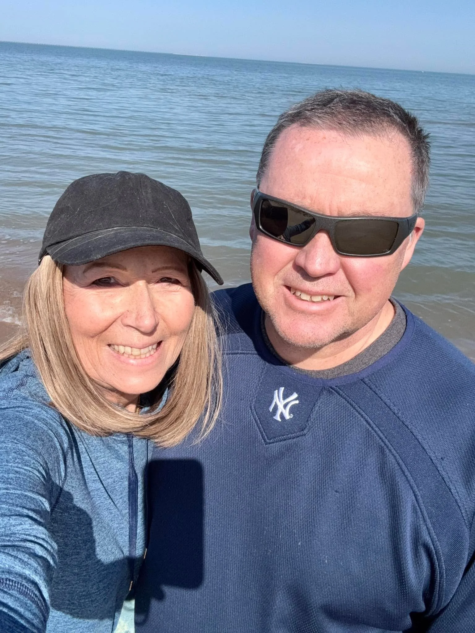 Big outing today.  Made it to the water&rsquo;s edge. 😅. 

Loved hearing the birds chirping and the warmth of the sun.  Hoping that spring is right around the corner.🌸🌼🌷