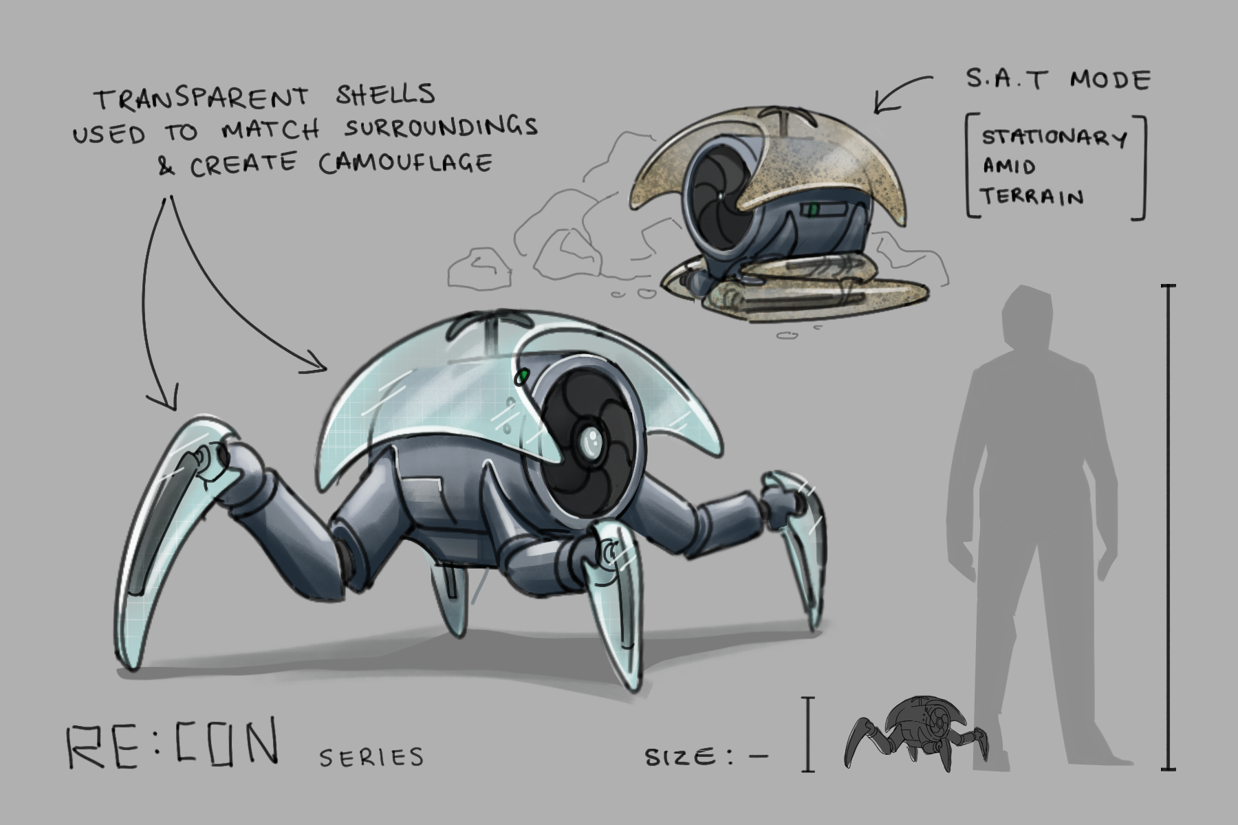 Chroma Core '26 Recon Mech with Transparent Shell