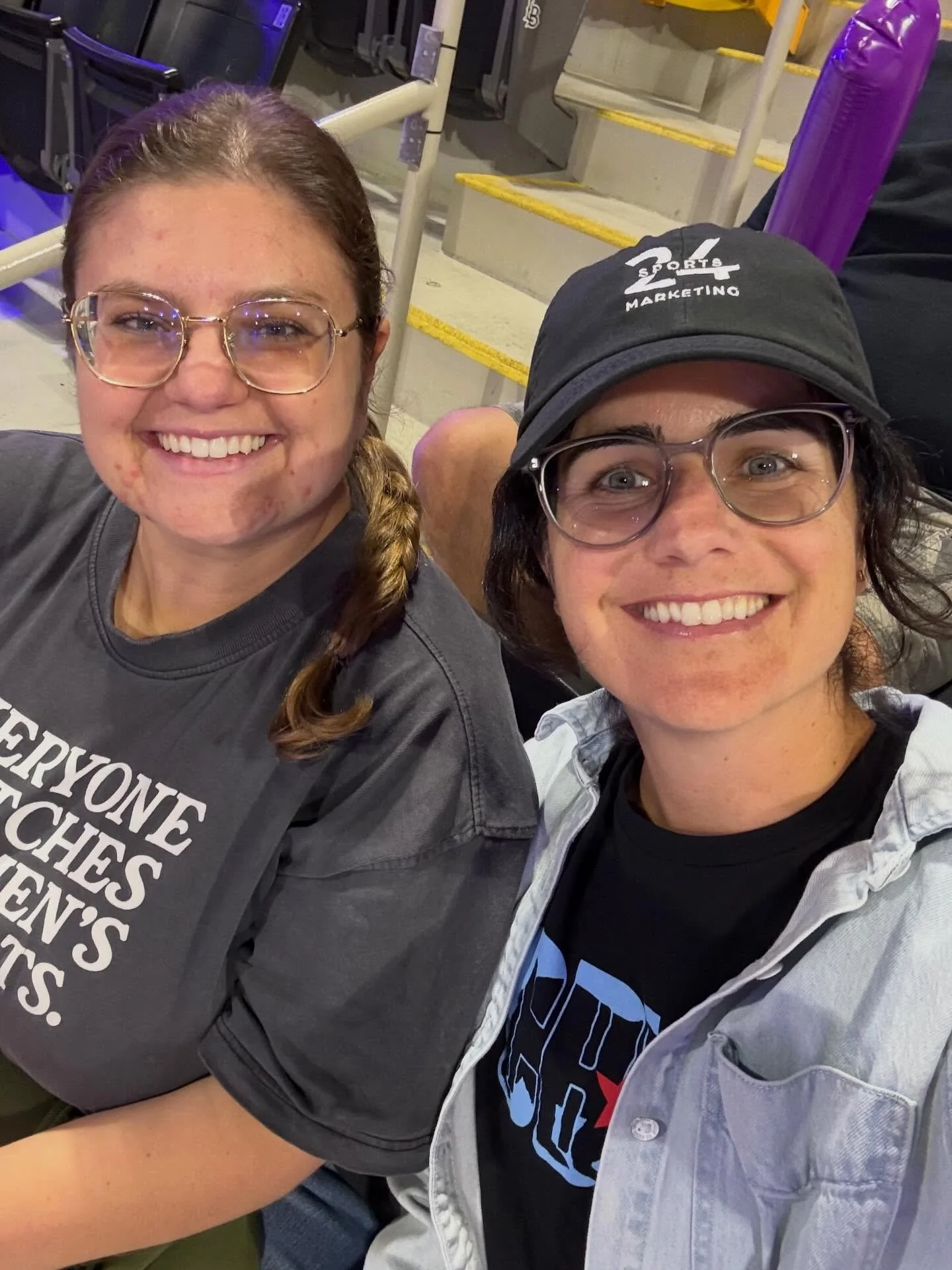 @s_campbell3 and @eallard24 made it out of the group chat yesterday 😎😂 it was an unreal opening @lovb championship game with @lovbatx and @lovbsl going 5 sets! We also learned there&rsquo;s a new team coming to LA &hellip; 😏😏😏 #prowomenssports @