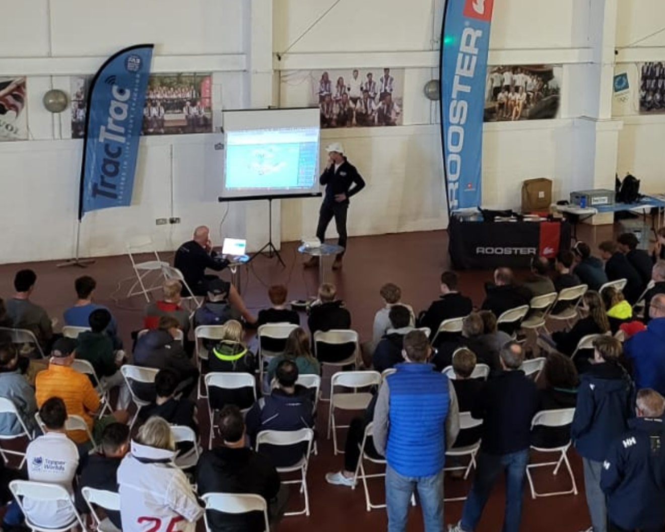 GBR Olympic sailor Micky Beckett hosts a session for the ILCA 4 sailors at the ILCA UK National Open 2025 