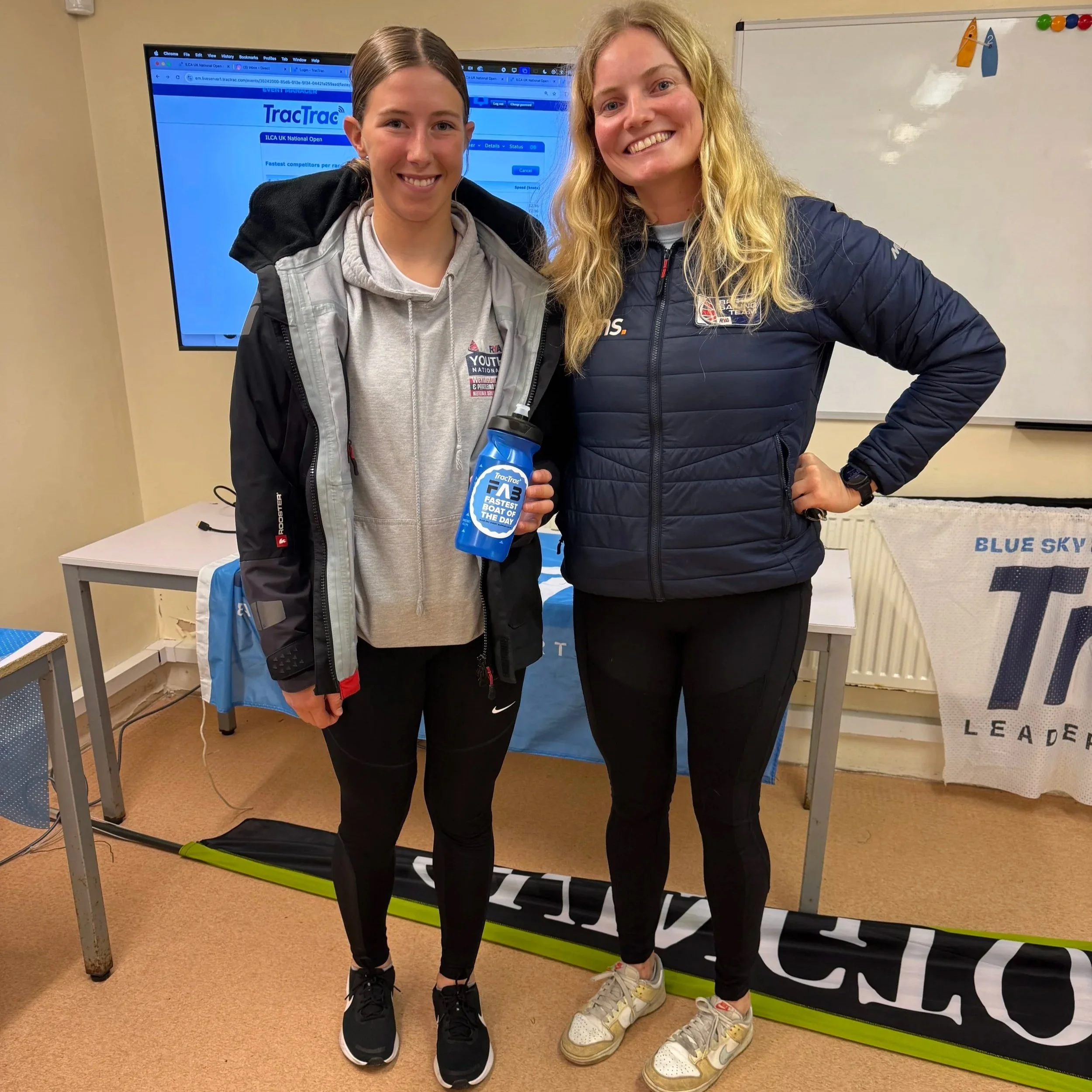 Team GB sailor Matilda Nichols and ILCA 6 sailor Jess Powell 