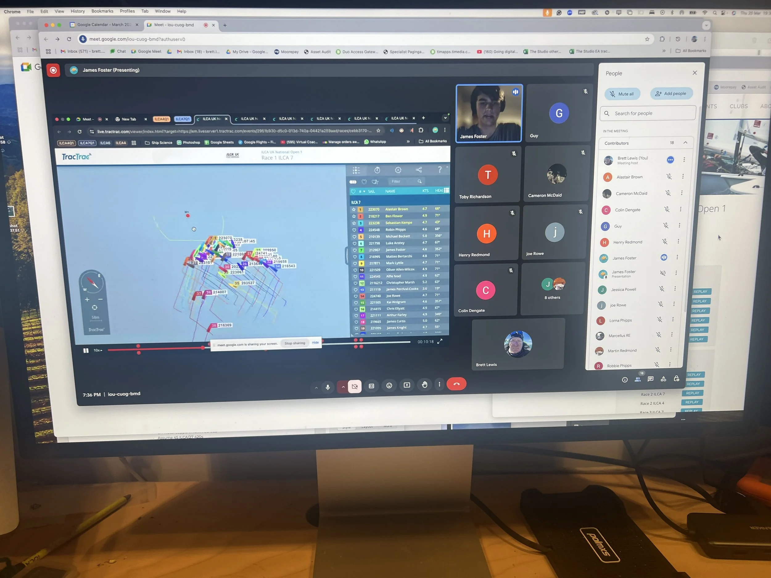 Online race replay session with the ILCA UK class for the ILCA UK National Open 1 2025