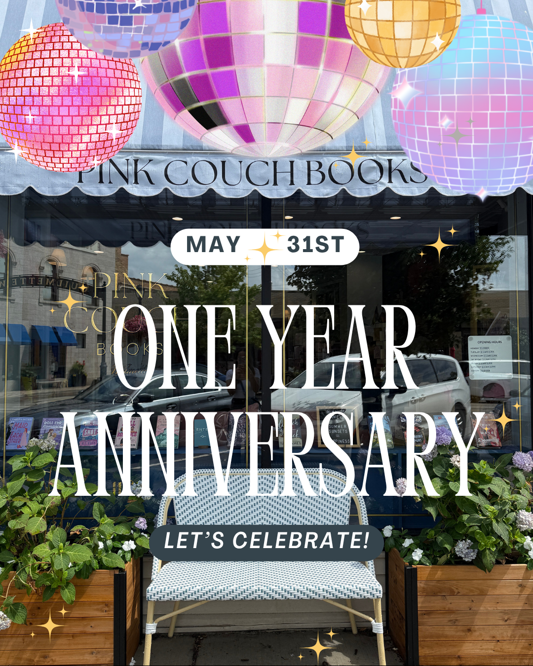 Pink Couch Books 1 Year Anniversary!