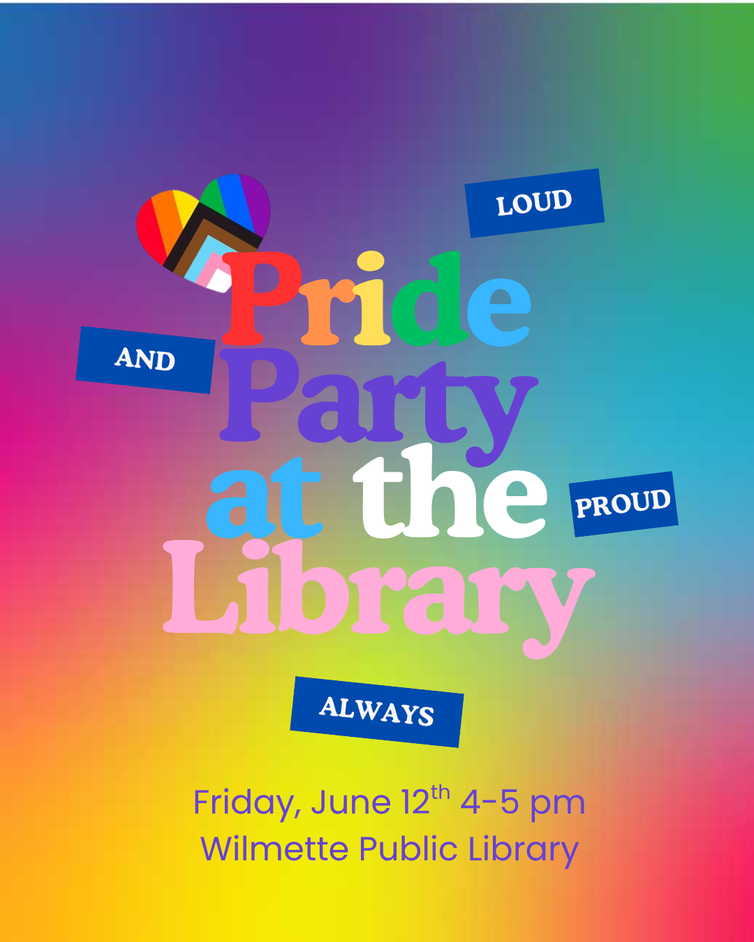 Pride Party at the Library! 🌈