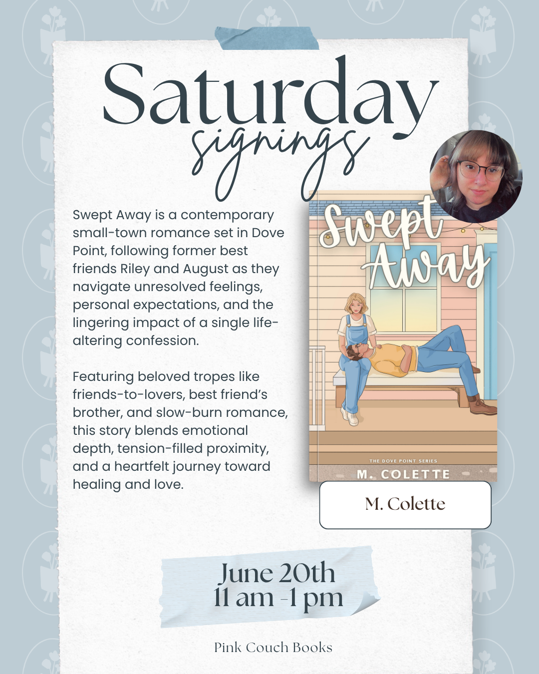 Saturday Signing - M Colette