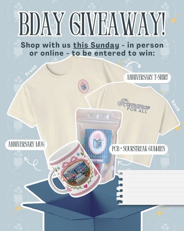 It&rsquo;s a Bday Giveaway! 🎁

We want to thank you for supporting us this year with a box full of goodies:
🩷 1 year anniversary t-shirt (size of your choosing)
🩷 1 bag of @sourstreaksweets PCB gummies
🩷 1 anniversary mug
🩷 1 paperback of your c
