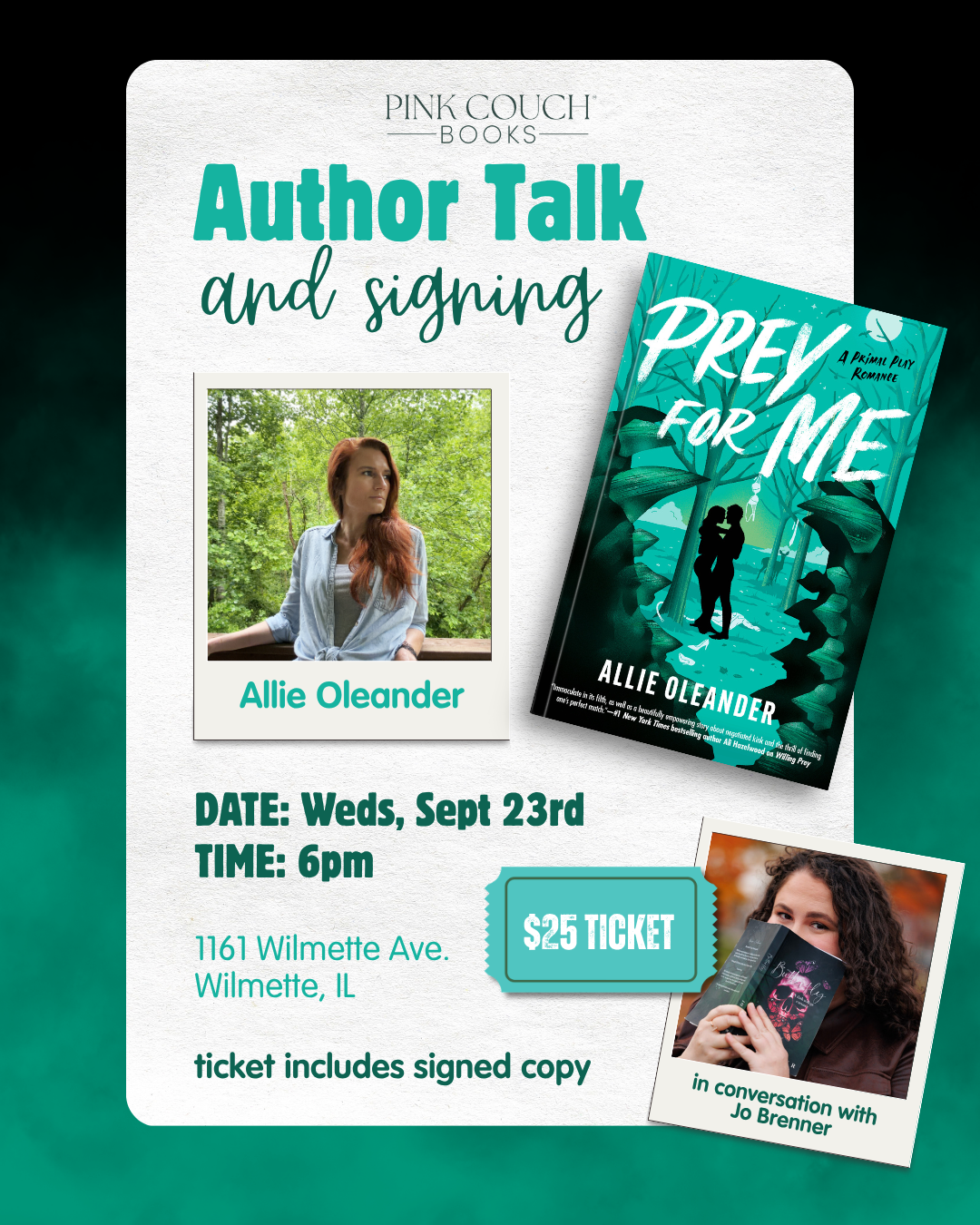 Allie Oleander in conversation with Jo Brenner