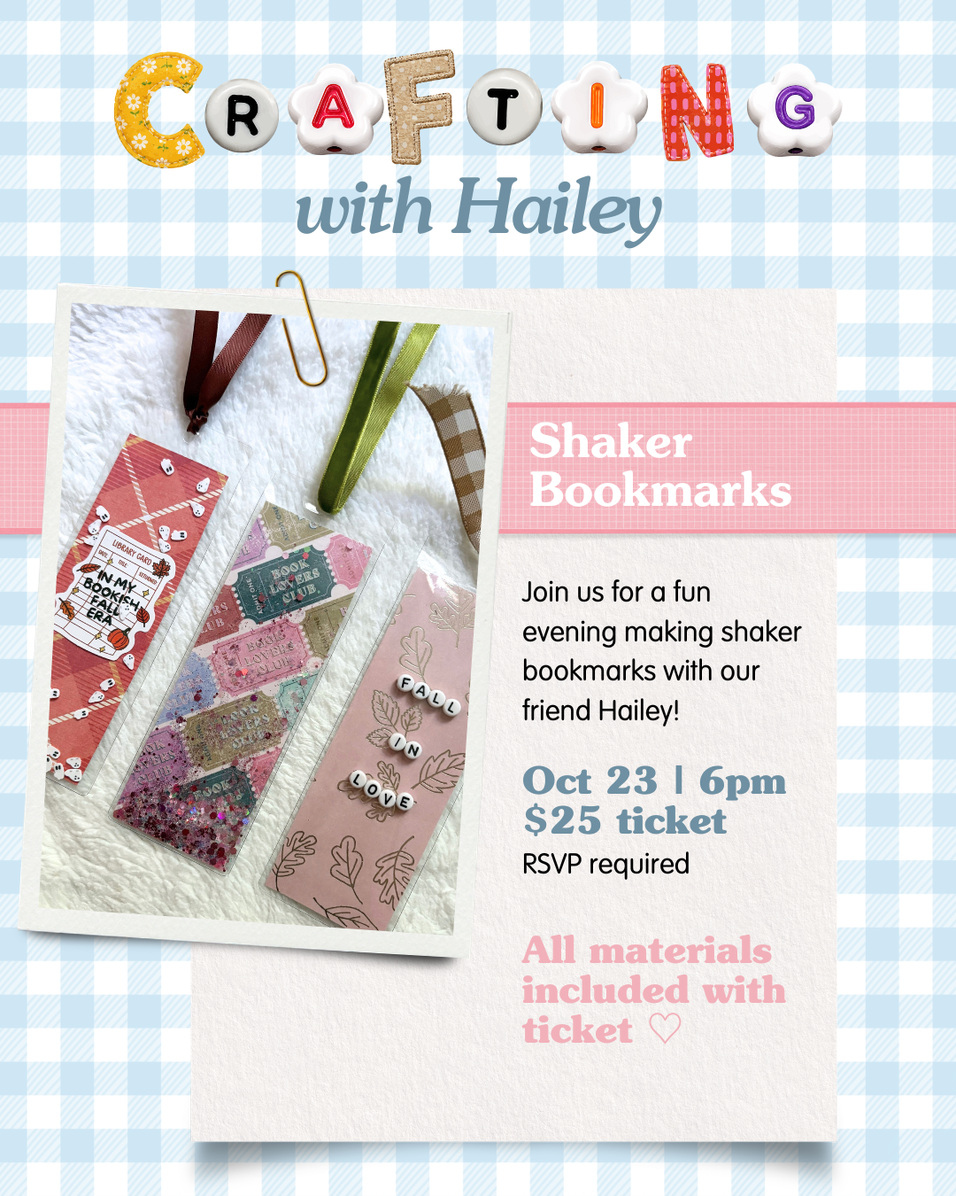 Shaker Bookmarks | Crafting with Hailey