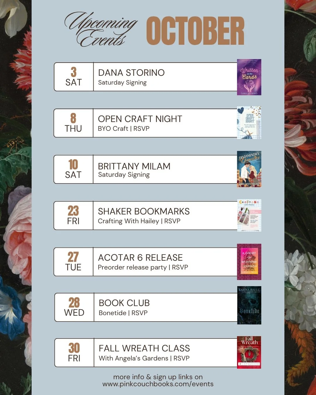 Hello October! 🎃

🎃 We have a great lineup of events this month - hope to see you here!

🎃 RSVP at events link in bio.
