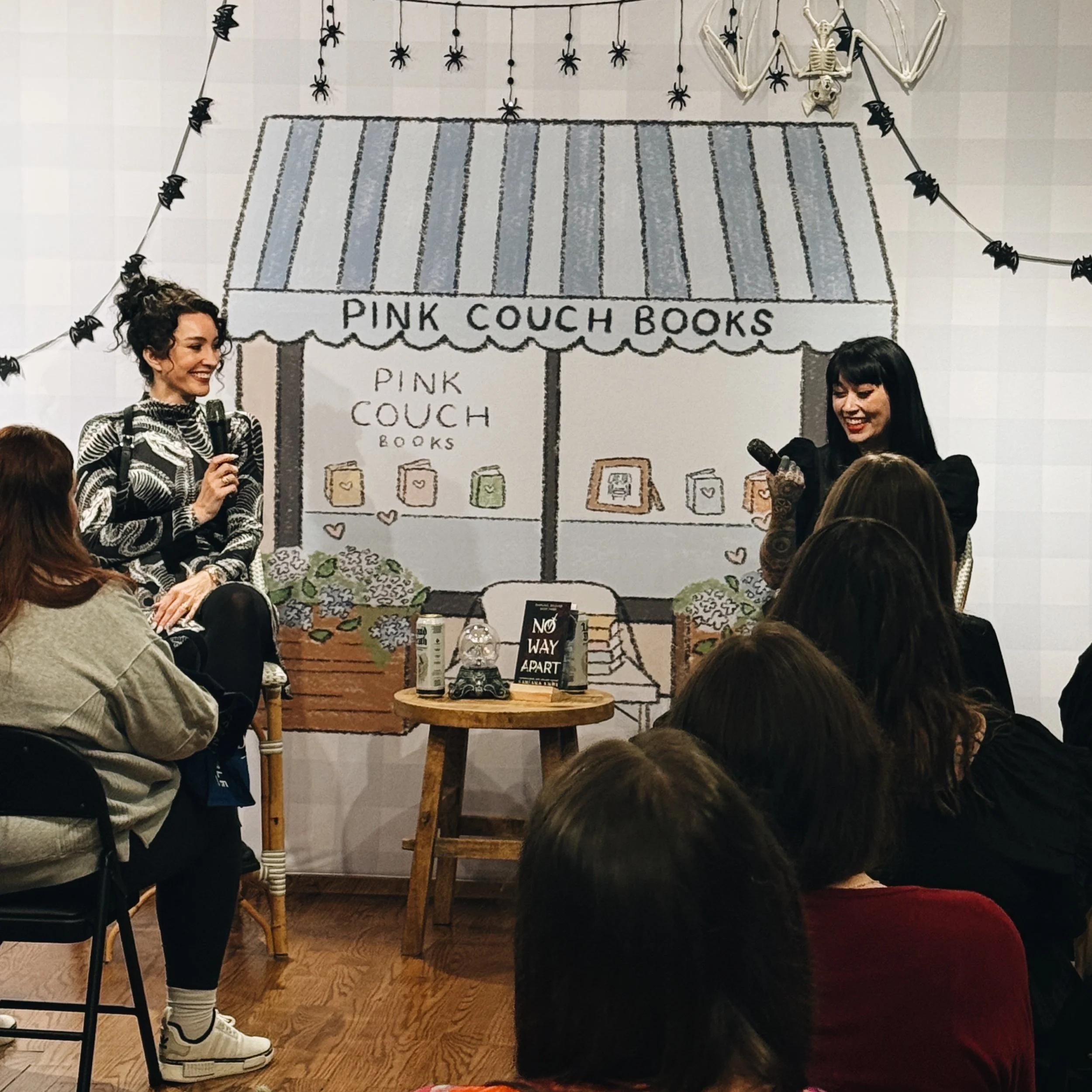 Santana &amp; Brynne are absolute queens! Loved hosting them last night for such an interesting and fun conversation. Thank you to all who came and shared this night with us 🖤