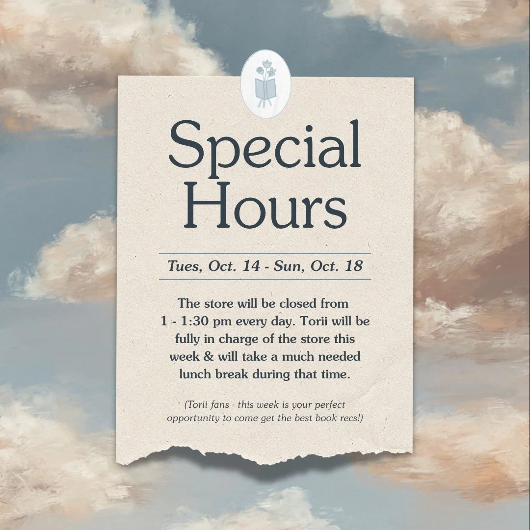 📣 Special Hours This Week

Torii will be in charge this week while I'm away so please be mindful that she'll need a little mid day break :) I will miss all of you terribly but I leave you in the absolute BEST possible hands. If you haven't experienc