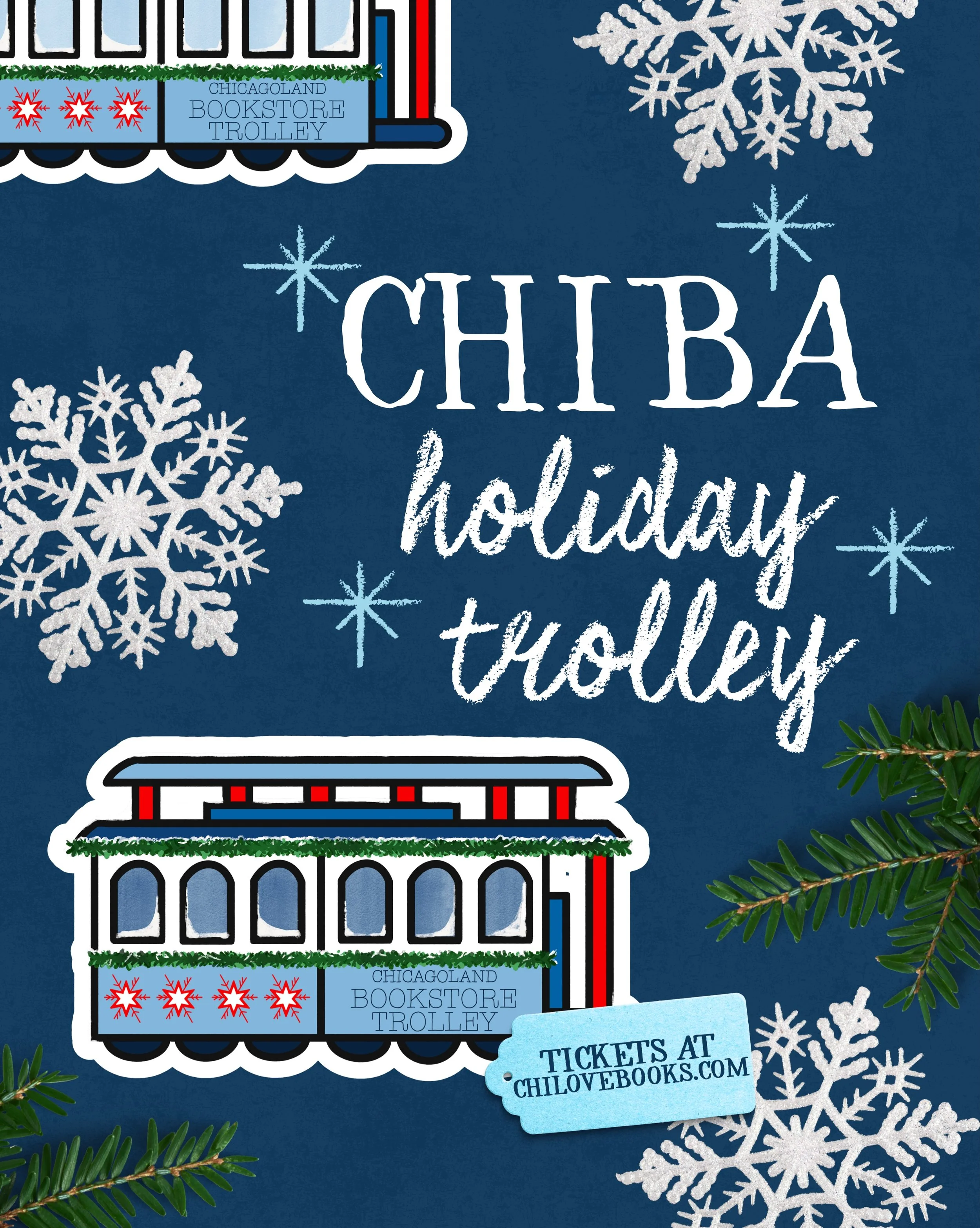 The @chilovebooks Holiday Trolley is live! ❄️ Our trolley is route 10 on Saturday Dec 12th. Get your tickets &amp; browse all the different routes on chilovebooks.com