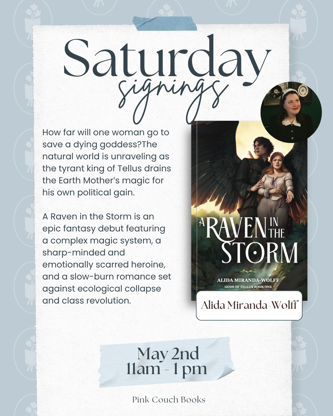 Saturday Signing: Alida Miranda-Wolff