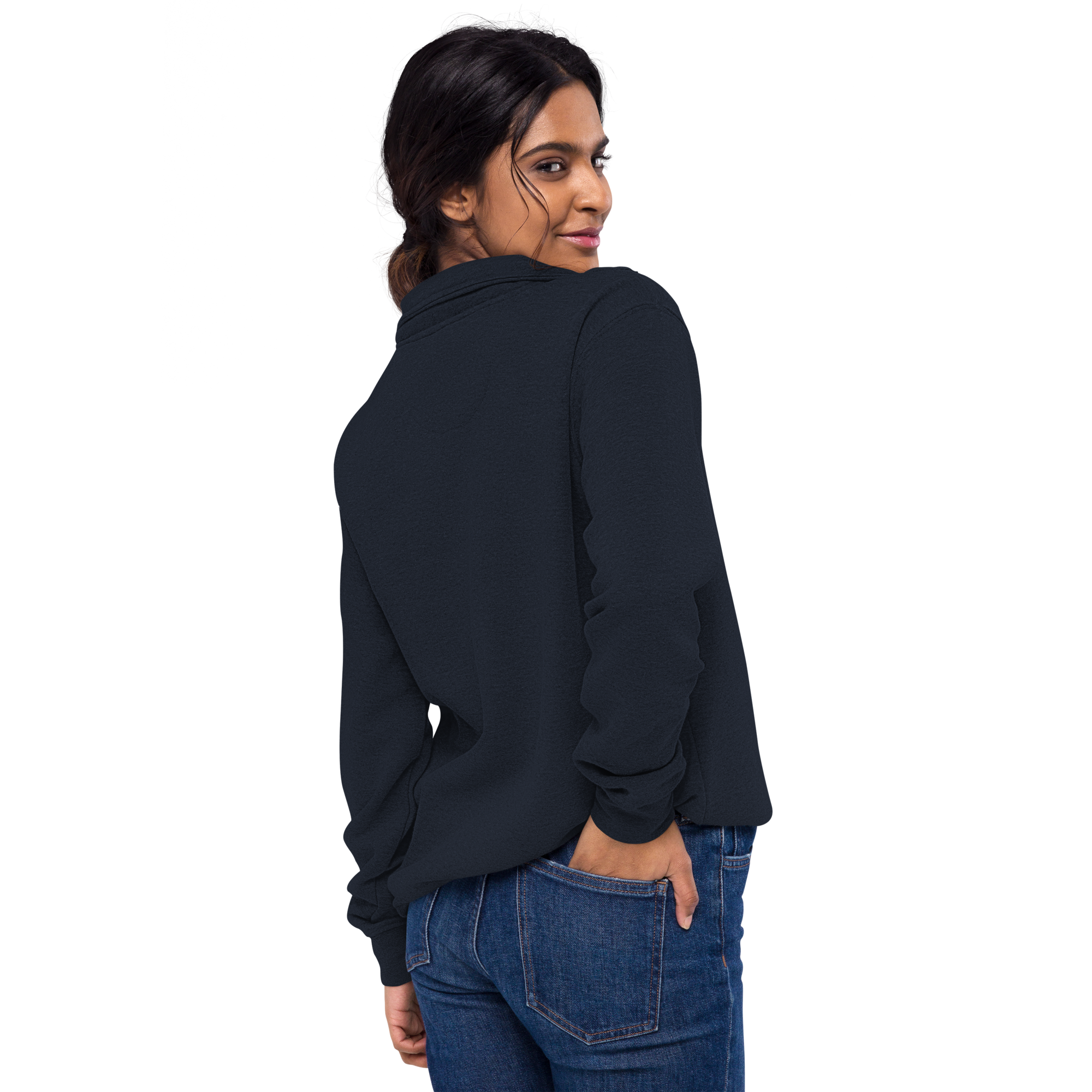unisex-fleece-pullover-navy-back-69b444d7759b9.png